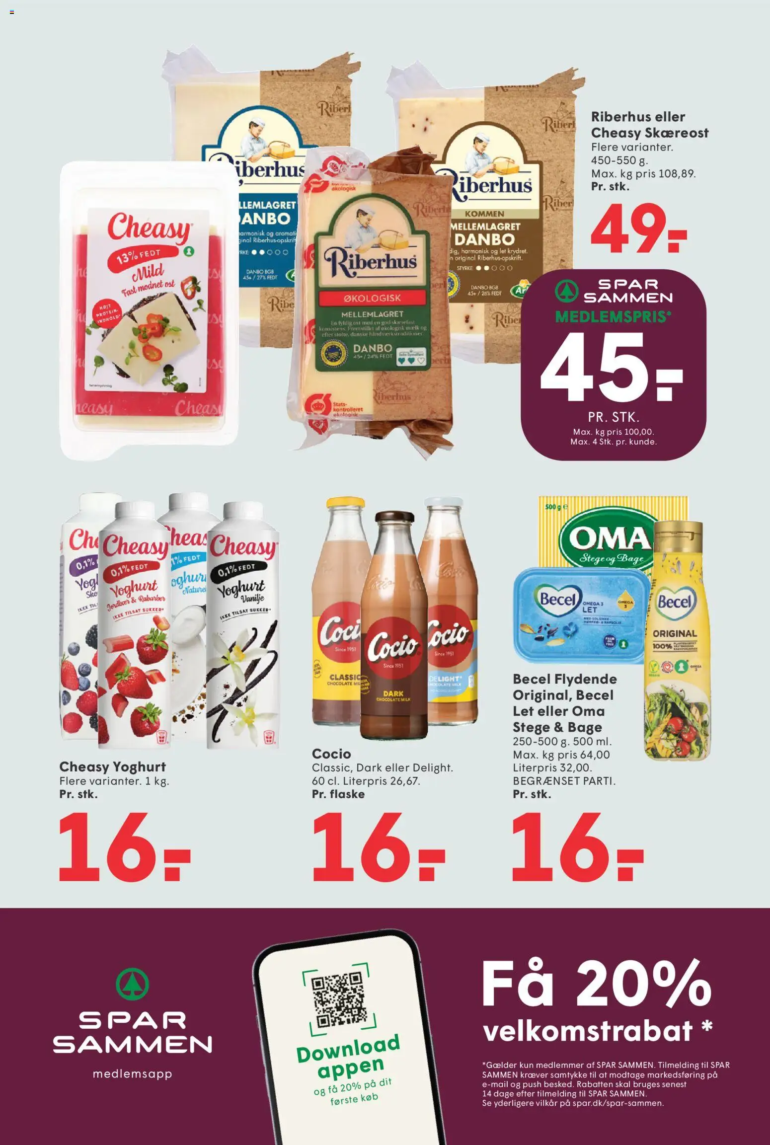 Spar tilbudsavis – gyldig fra 17/07/2026 | Side: 14 | Produkter: Rabarber, Mælk, Ost, Jordbær