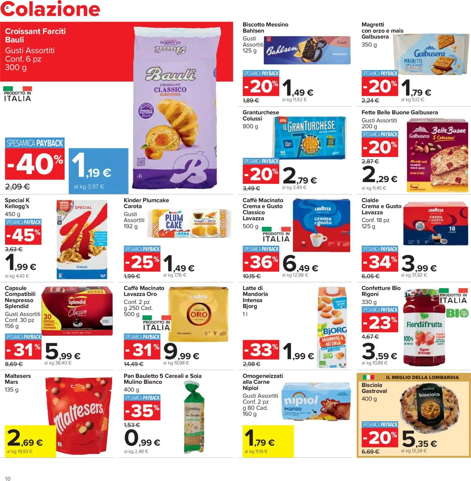 Volantino Carrefour del 24/07/2026 | Pagina: 10 | Prodotti: Yogurt, Plumcake, Croissant, Macinato