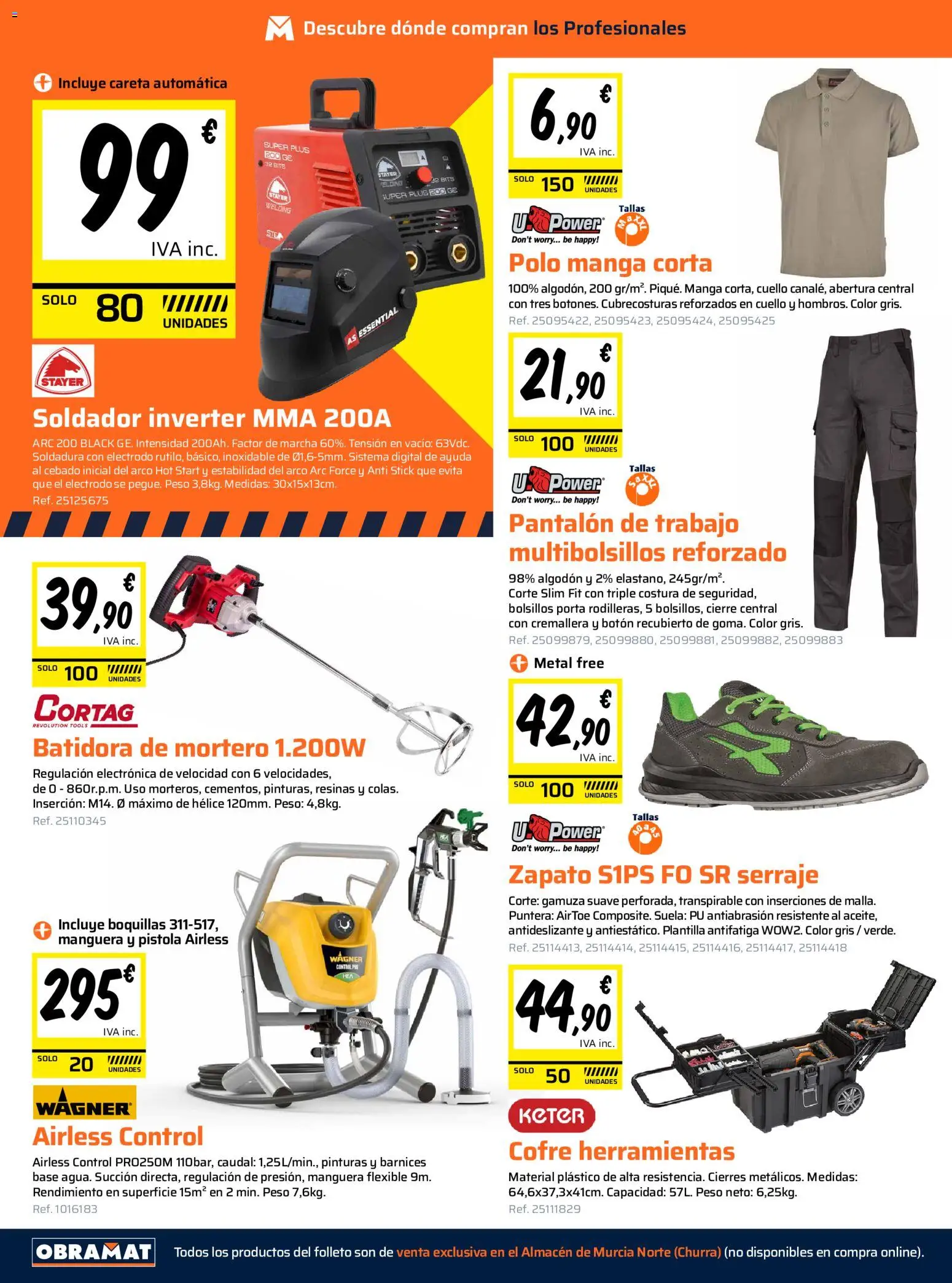 Obramat folleto │ válido desde el 23.06.2026 | Página: 18 | Productos: Manguera, Peso, Batidora