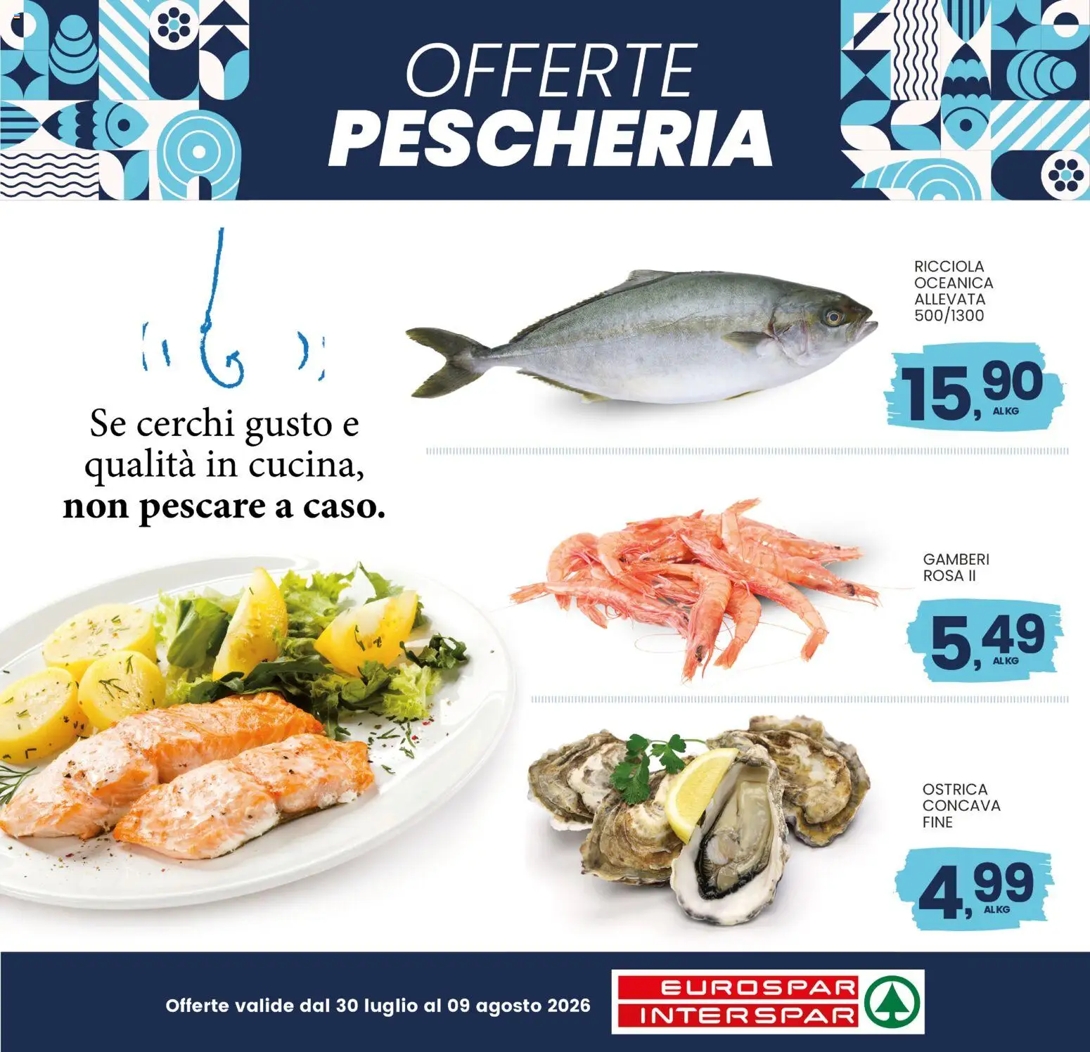 Volantino Eurospar del 30/07/2026 | Pagina: 3 | Prodotti: Gamberi, Pescare