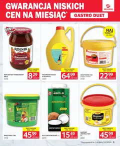 Pogląd oferty "Selgros cash&carry gazetka - Gastro Duet" - ważna od 02.06.2026 | Strona: 5 | Produkty: Koncentrat pomidorowy, Musztarda, Mleczko kokosowe, Majonez