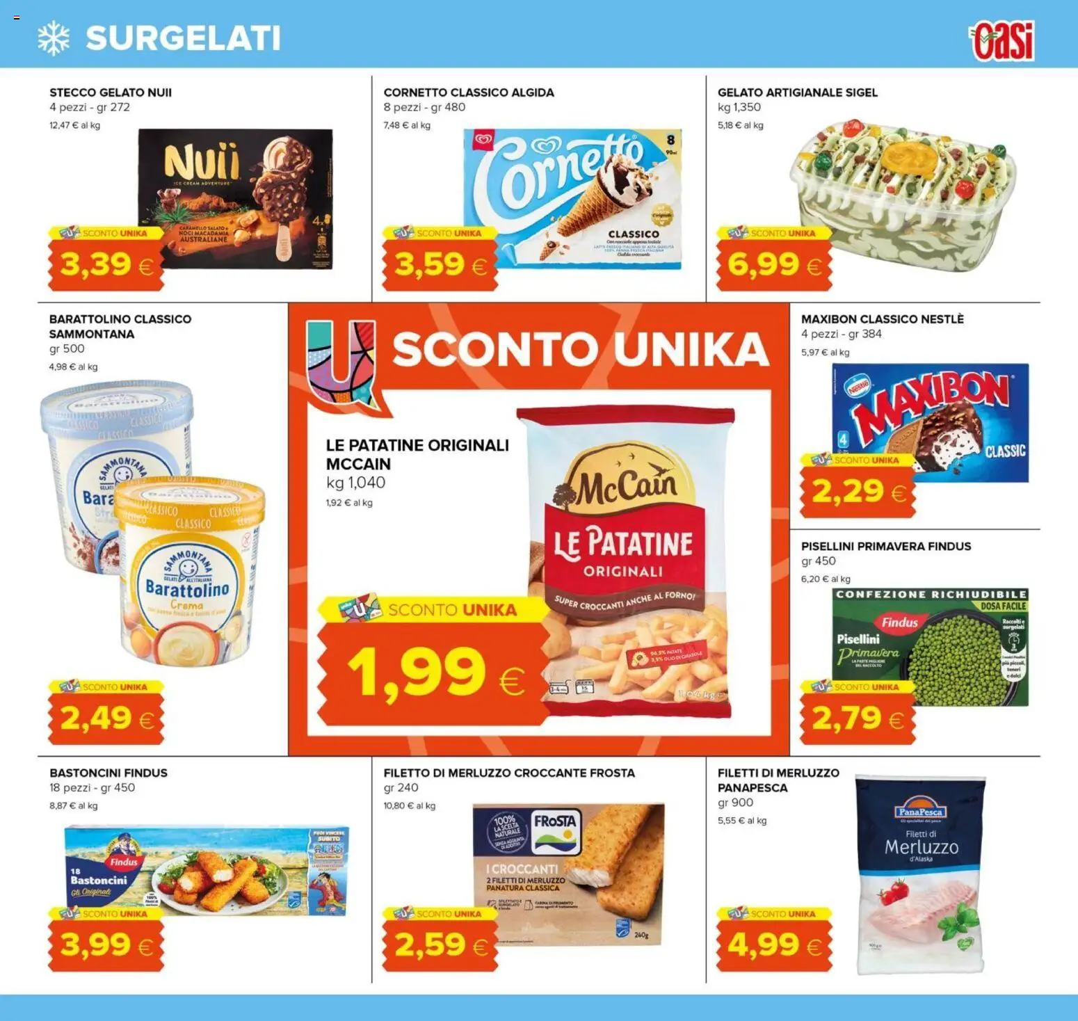 Volantino Oasi del 03/09/2026 | Pagina: 11 | Prodotti: Crema, Merluzzo, Noci, Forno