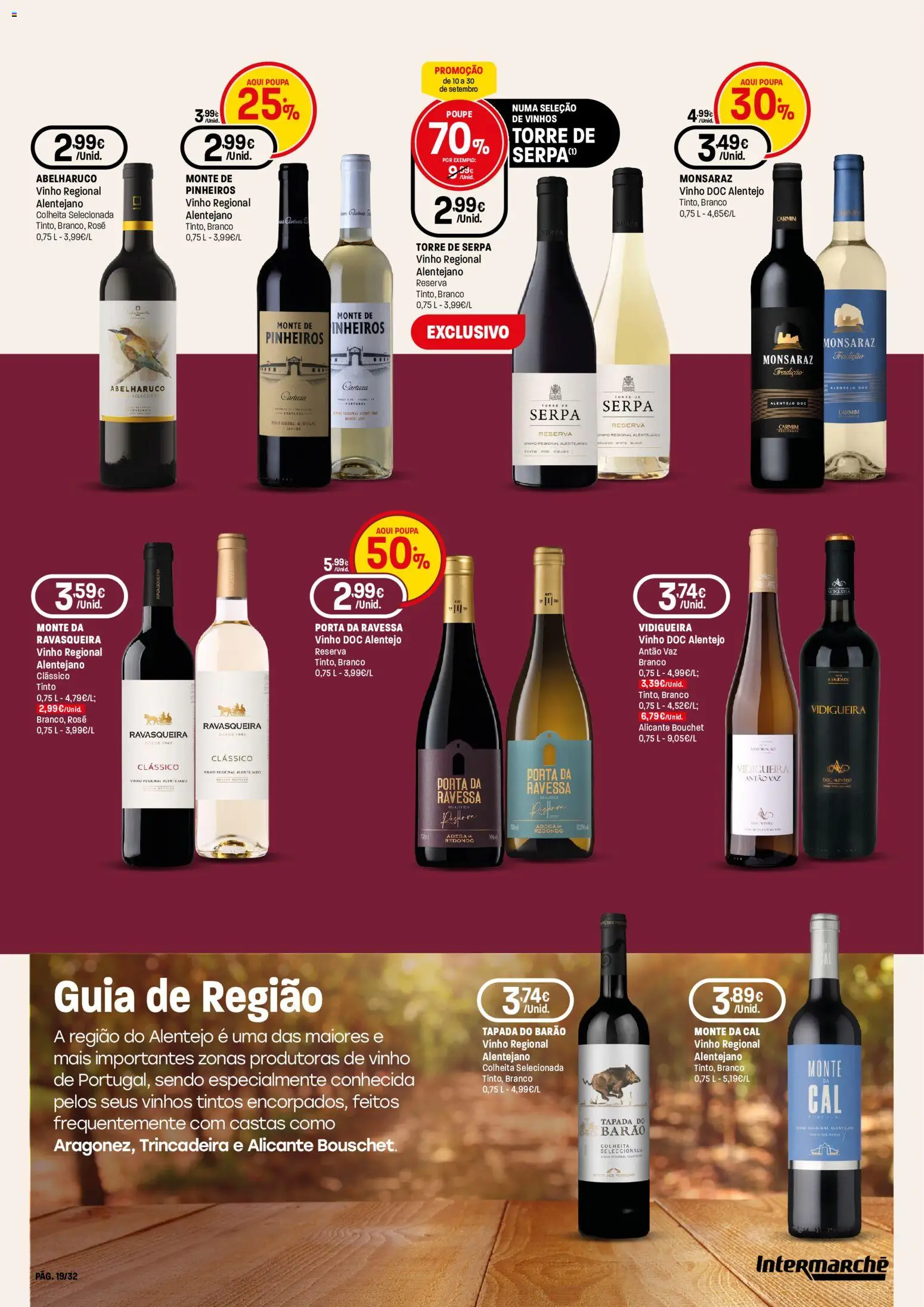 Intermarché folheto Especial Vinhos Super │ válido de 10/09/2026 | Página: 19 | Produtos: Porta, Vinho