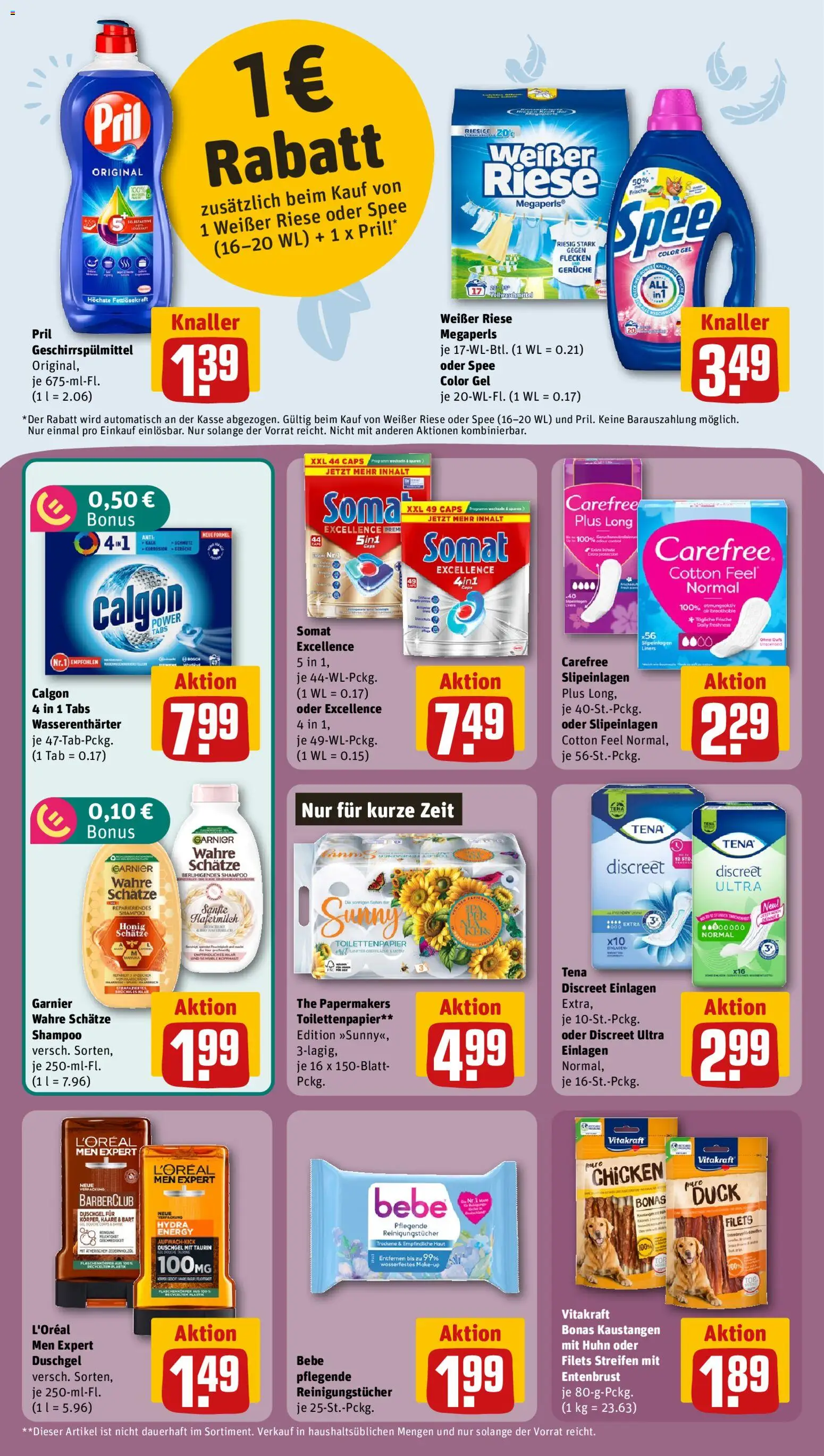 Rewe ihr Kaufpark Prospekt – gültig ab 20.07.2026 | Seite: 25 | Produkte: Reinigungstücher, Geschirrspülmittel, Pril, Toilettenpapier