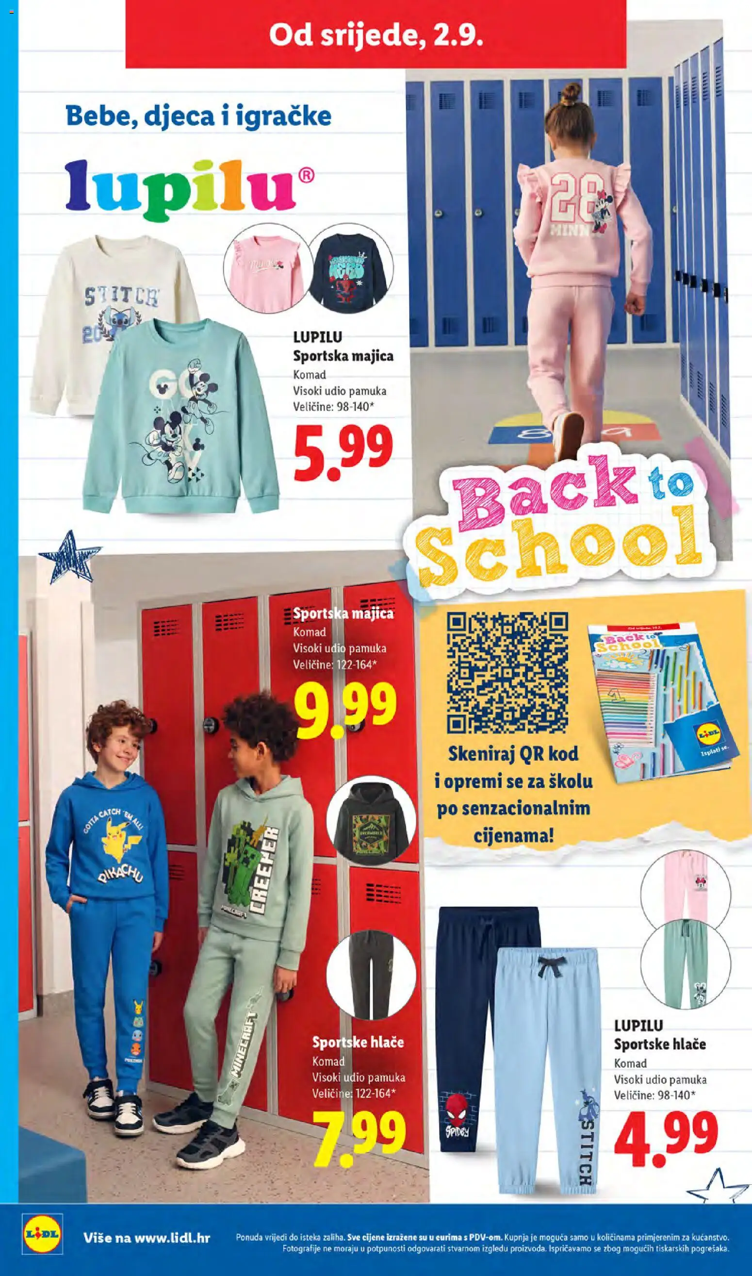 Lidl katalog | vrijedi od 31.08.2026 | Stranica: 44 | Proizvodi: Minecraft, Majica, Hlače, Igračke