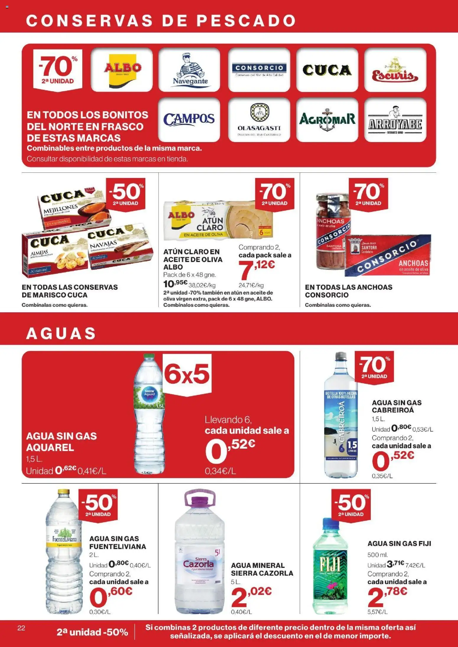 Supercor folleto │ válido desde el 24/09/2026 | Página: 22 | Productos: Anchoas, Conservas, Atún, Sprite