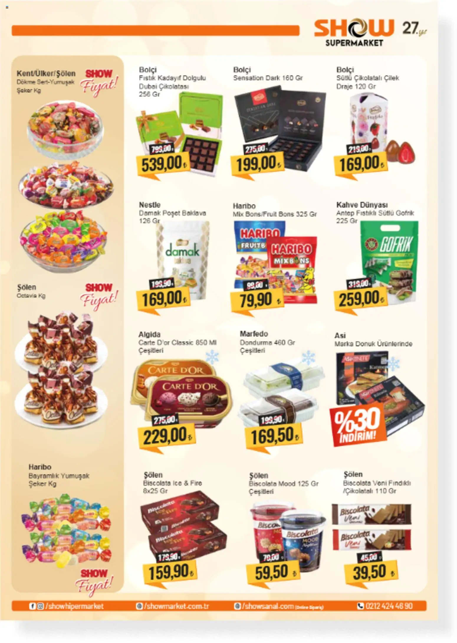Show Market Katalog - 15.05.2026 tarihinden itibaren geçerlidir | Sayfa: 2 | Ürünler: Kahve, Şeker, Çilek, Dondurma