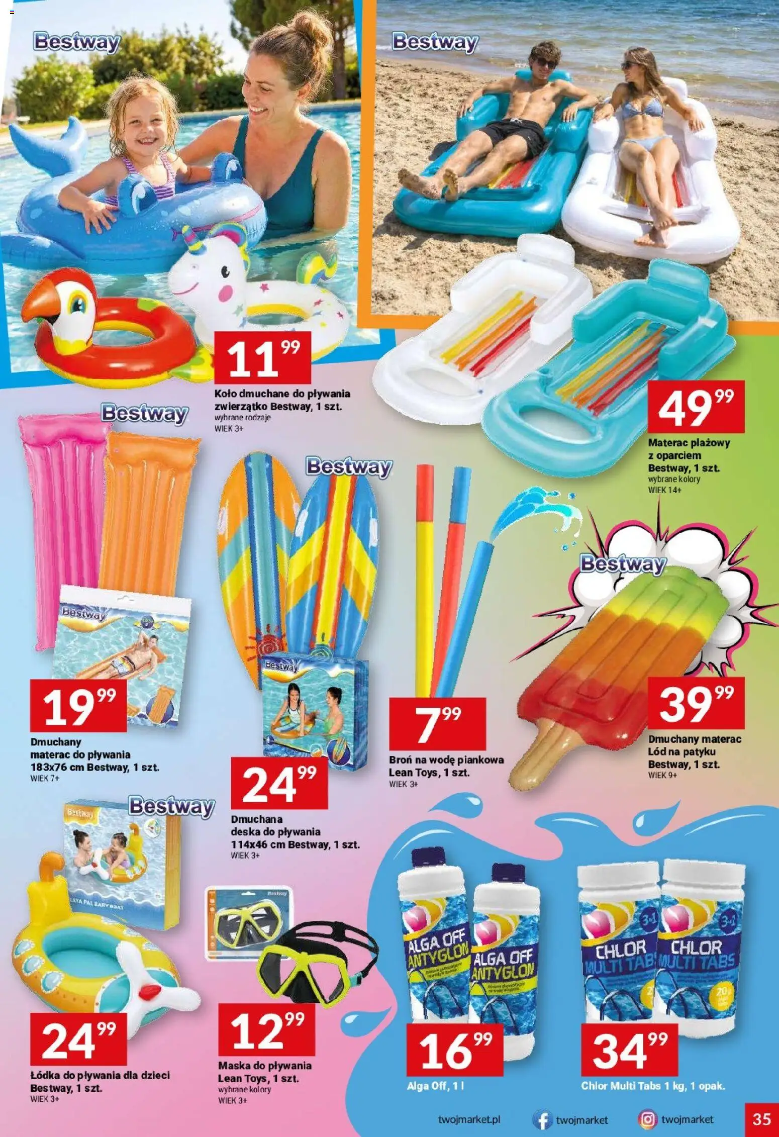 Twój Market gazetka od 10.06.2026 | Strona: 35 | Produkty: Materac, Maska