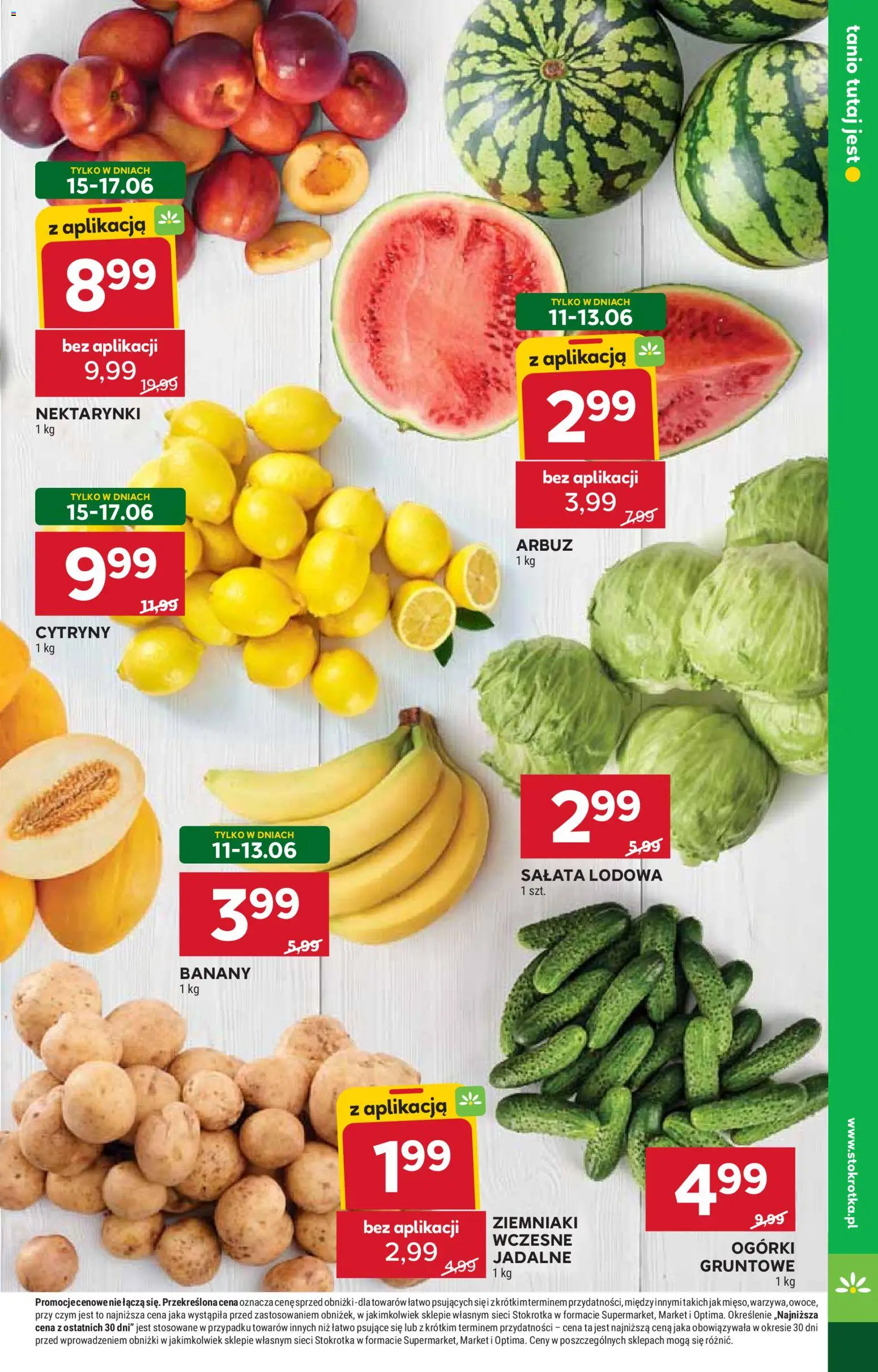 Stokrotka gazetka od 11.06.2026 | Strona: 11 | Produkty: Arbuz, Cytryny, Ogórki, Ziemniaki