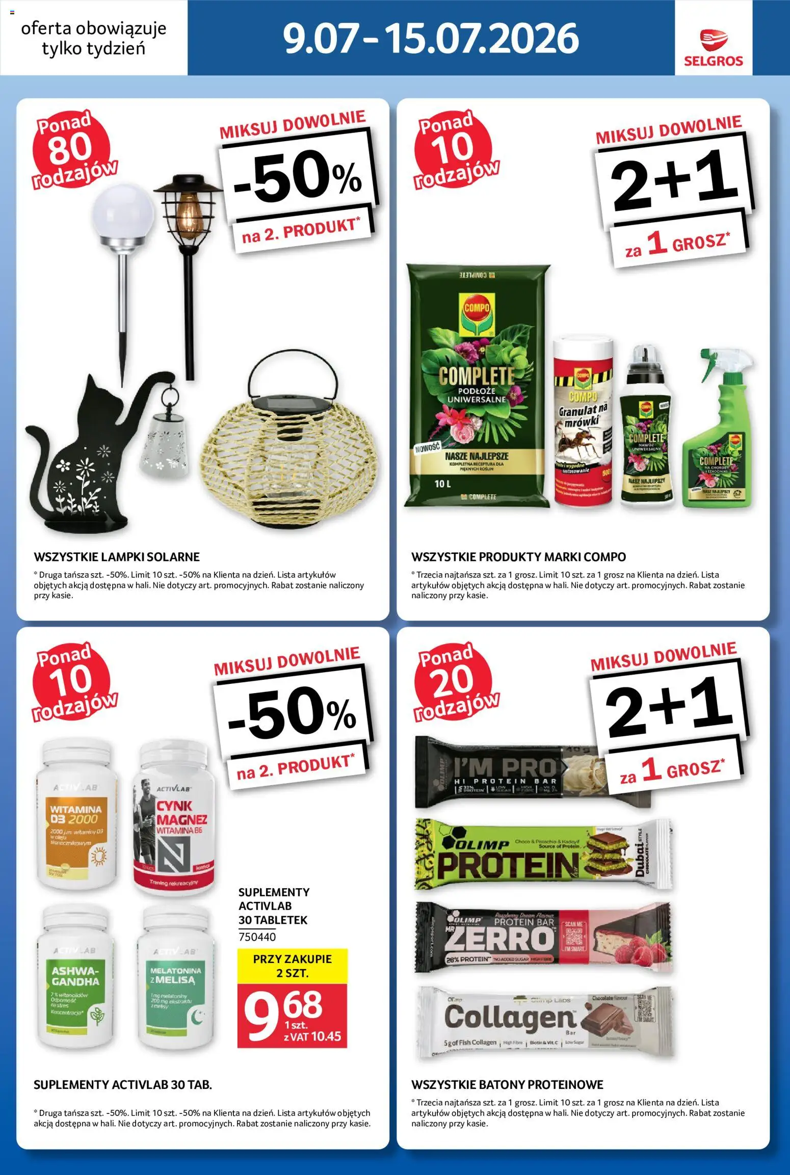 Selgros cash&carry gazetka - Jeszcze więcej super promocji od 09.07.2026 | Strona: 12 | Produkty: Lampki, Melisa