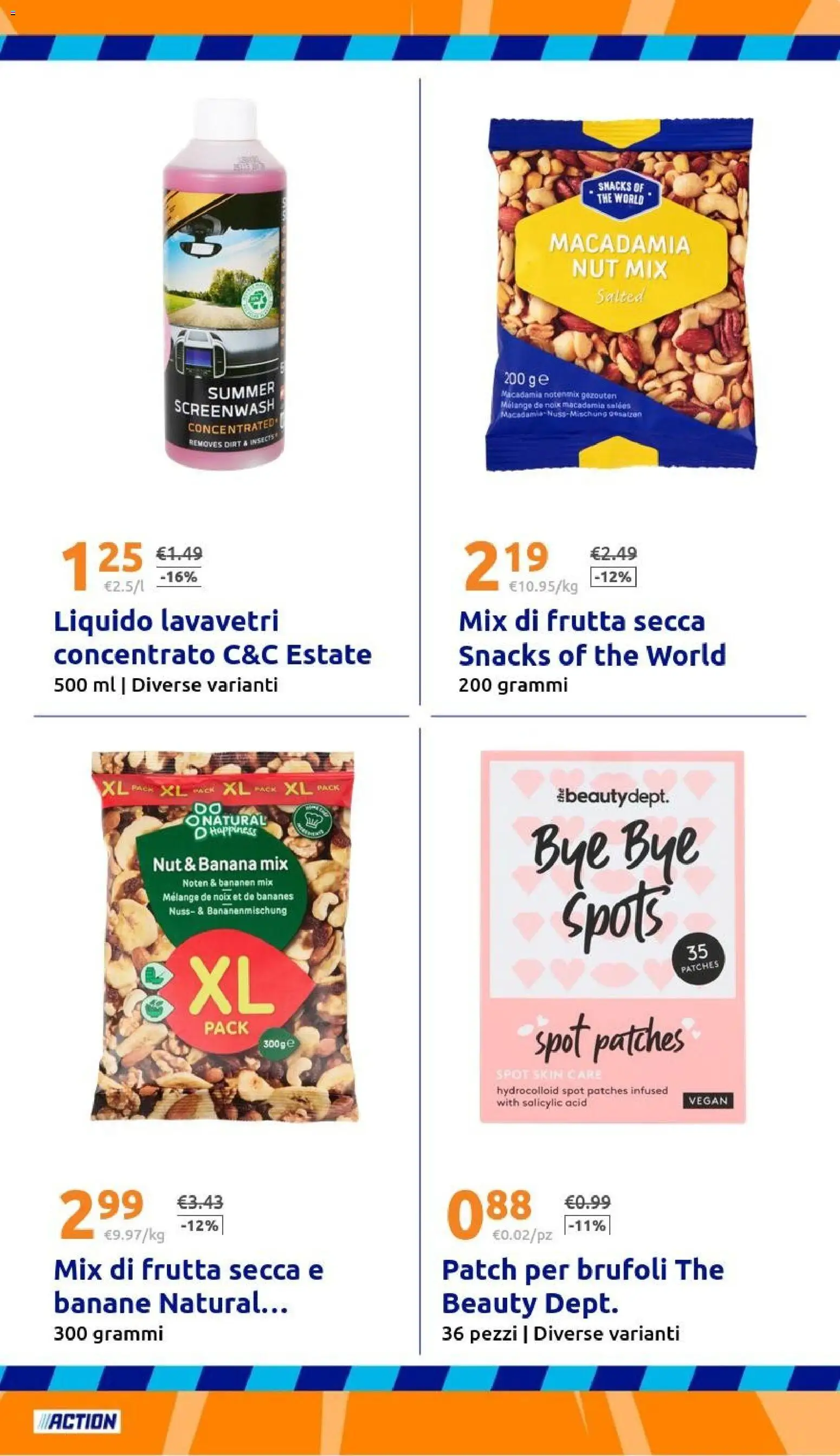 Volantino Action del 02/09/2026 | Pagina: 23 | Prodotti: Vegan, Banane, Frutta secca, The