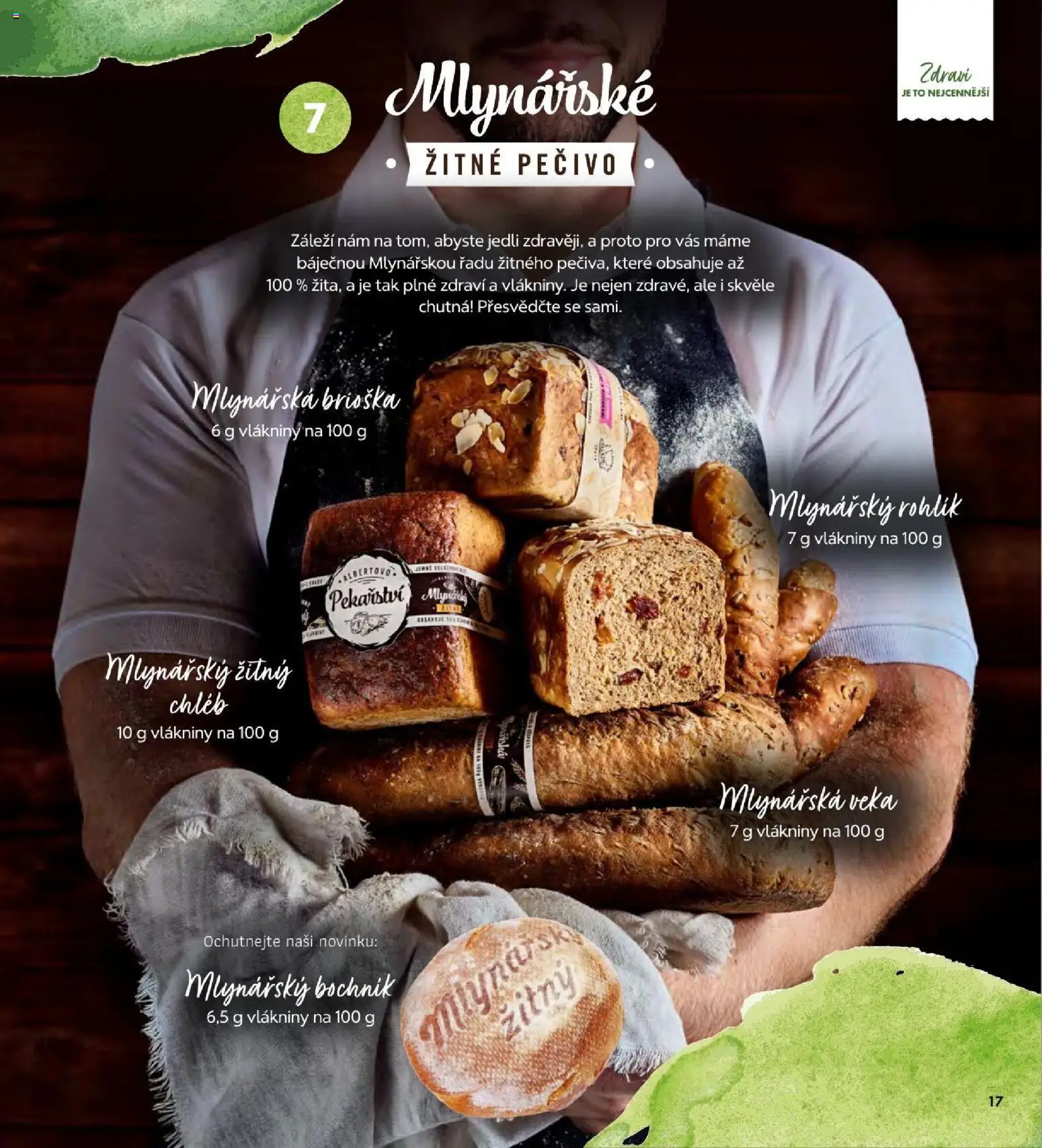 Albert magazín od 01.09.2026 | Strana: 17 | Produkty: Veka, Rohlík, Mlynářská brioška, Žitný chléb