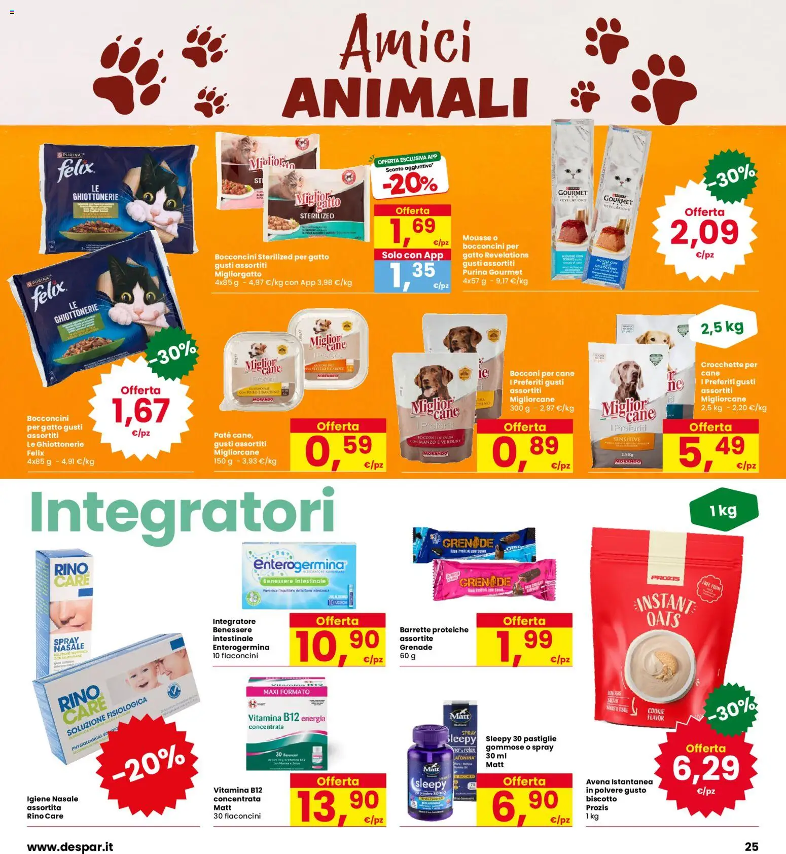 Volantino Eurospar del 22/10/2026 | Pagina: 25 | Prodotti: Paté, Manzo, Tacchino, Crocchette