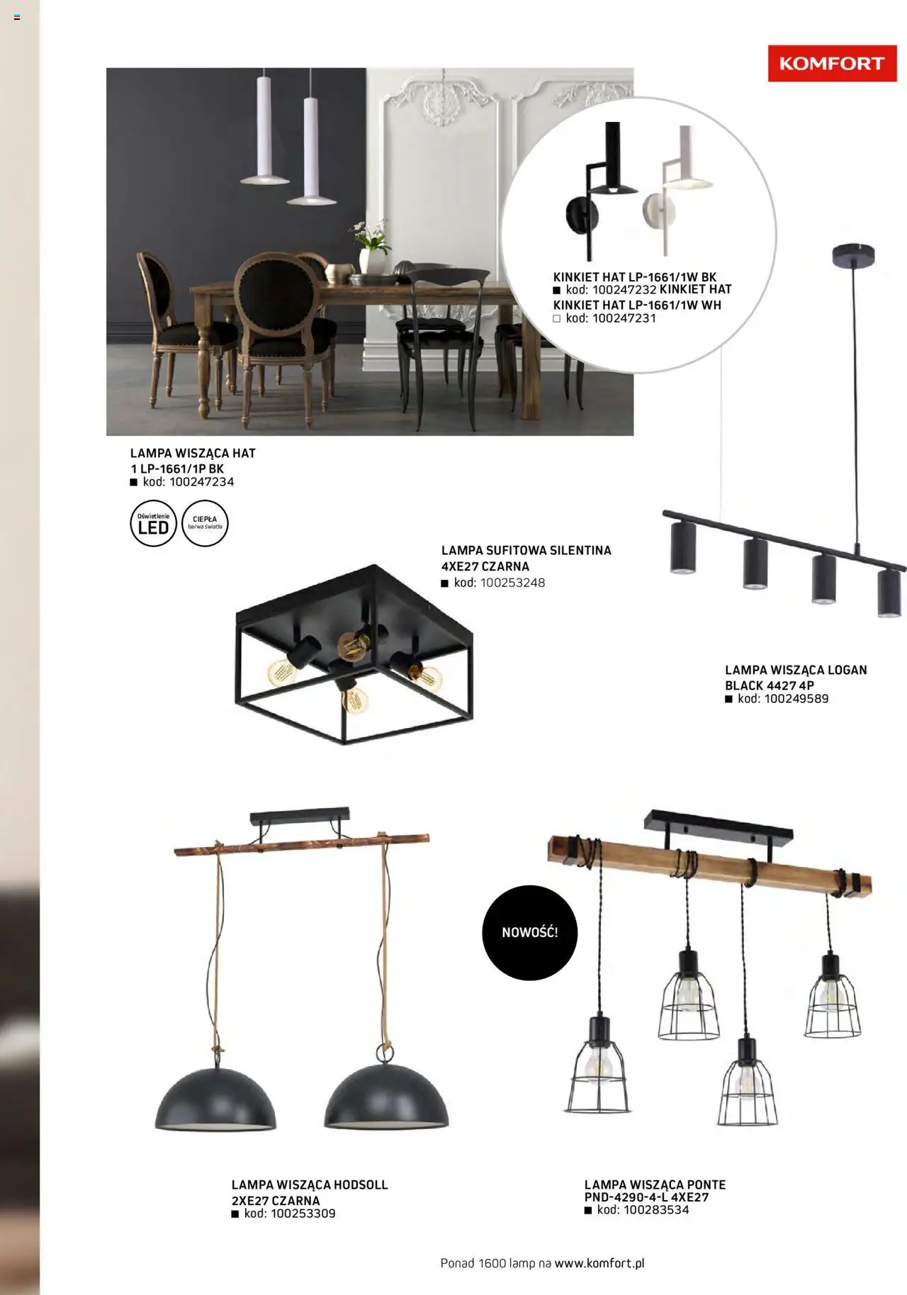 Komfort Gazetka - Katalog Meble od 01.09.2024 | Strona: 71 | Produkty: Lampa