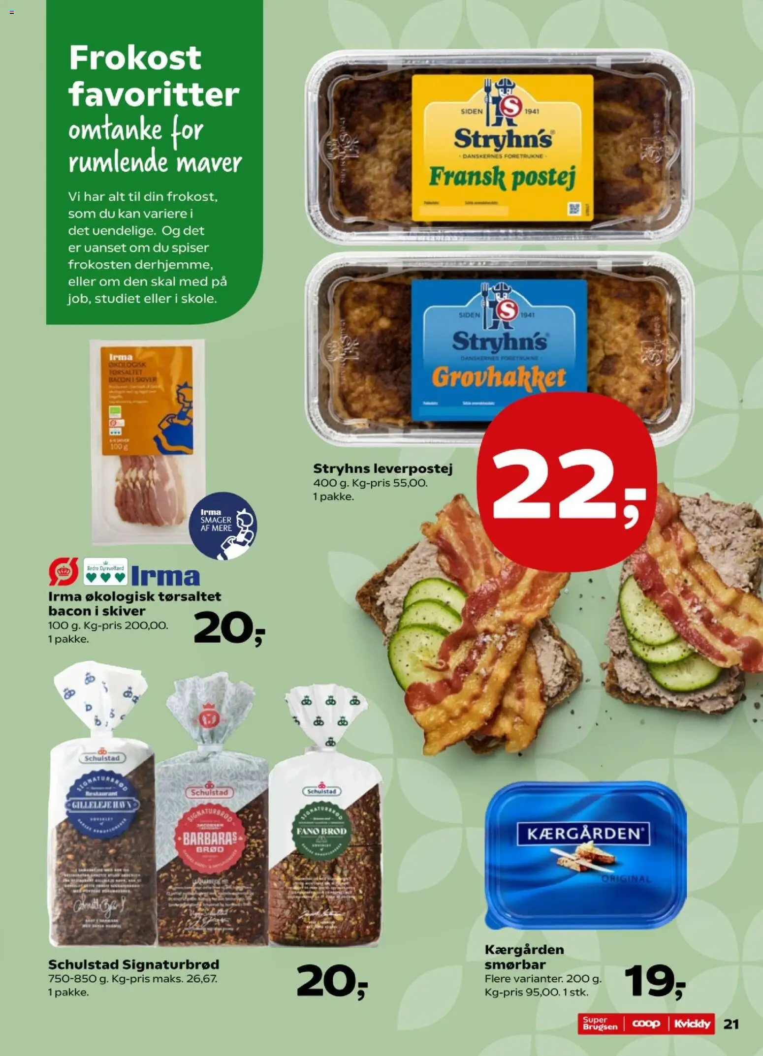Super Brugsen tilbudsavis – gyldig fra 23/10/2026 | Side: 23 | Produkter: Brød, Leverpostej, Bacon, Søm