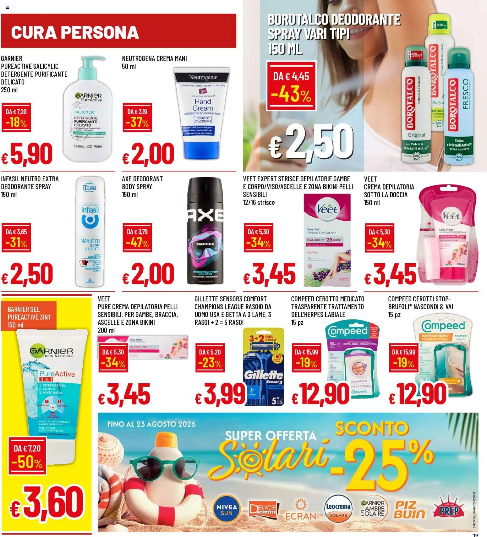 Volantino Galassia del 25/06/2026 | Pagina: 19 | Prodotti: Crema, Maschera, Doccia, Profumo