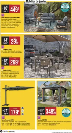 Bricorama - Prévisualisation de Bricorama catalogue valide à partir de 03.06.2026 | Page: 2 | Produits: Tonnelle, Canapé, Table, Parasol