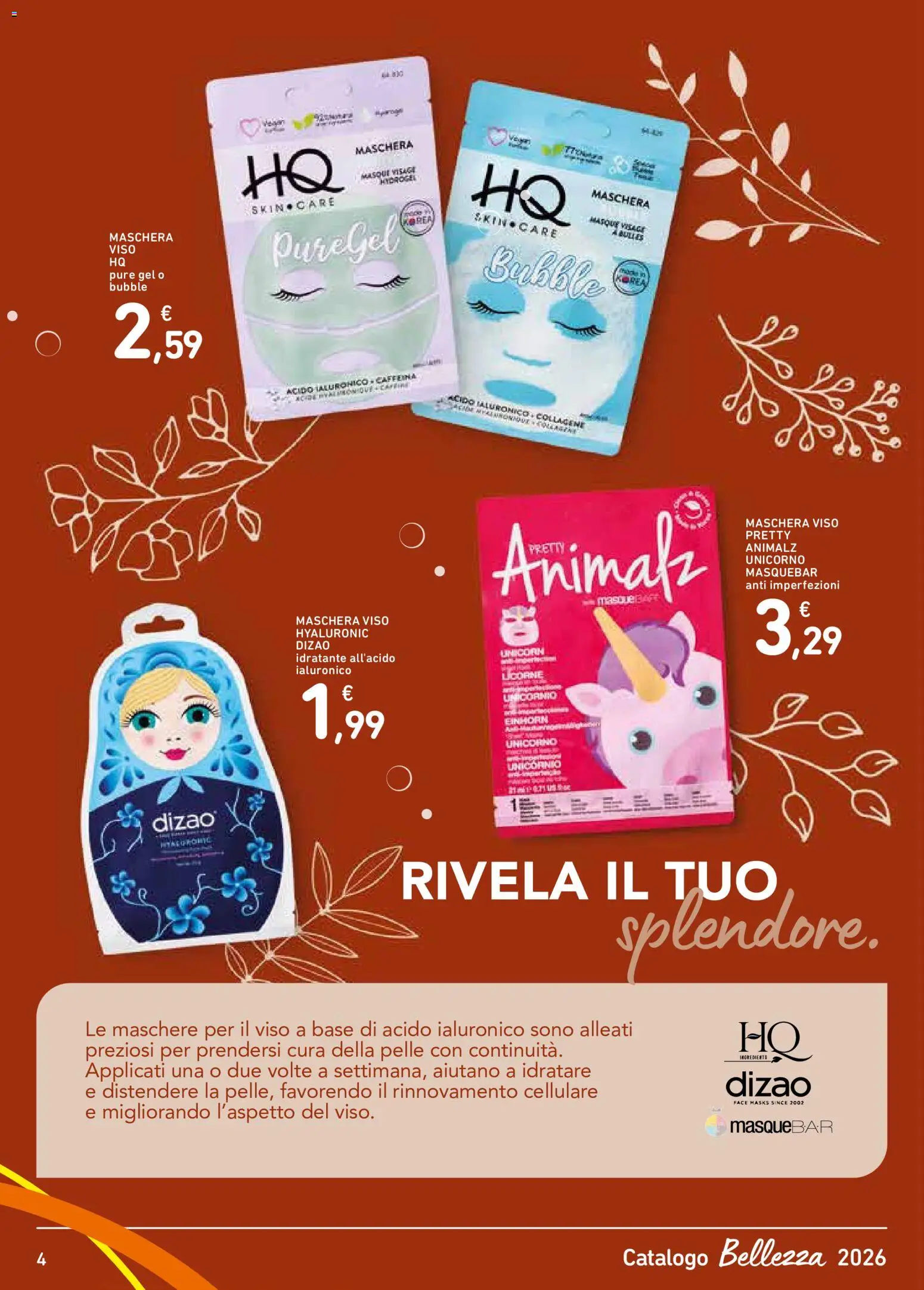 Volantino Spazio Conad del 18/09/2026 | Pagina: 4 | Prodotti: Maschera, Cellulare, Maschera viso, Maschere
