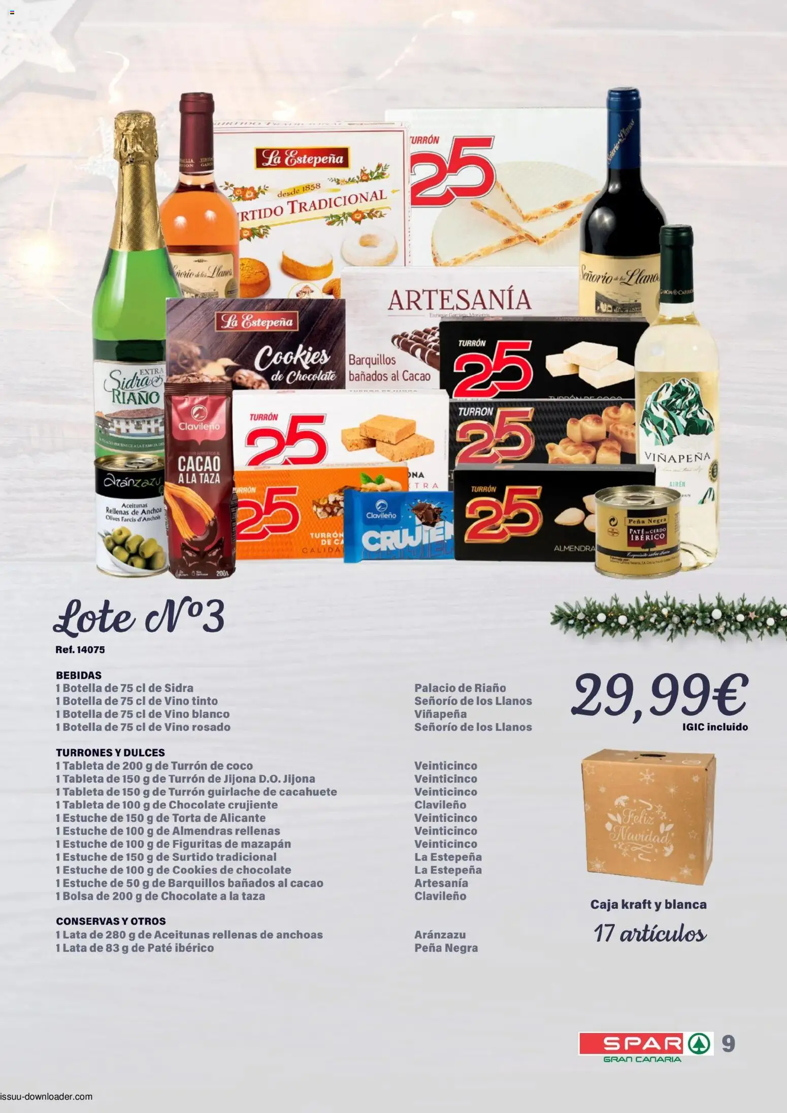 Spar Cestas y Lotes │ válido desde el 30/10/2026 | Página: 9 | Productos: Barquillos, Vino, Bolsa, Dulces