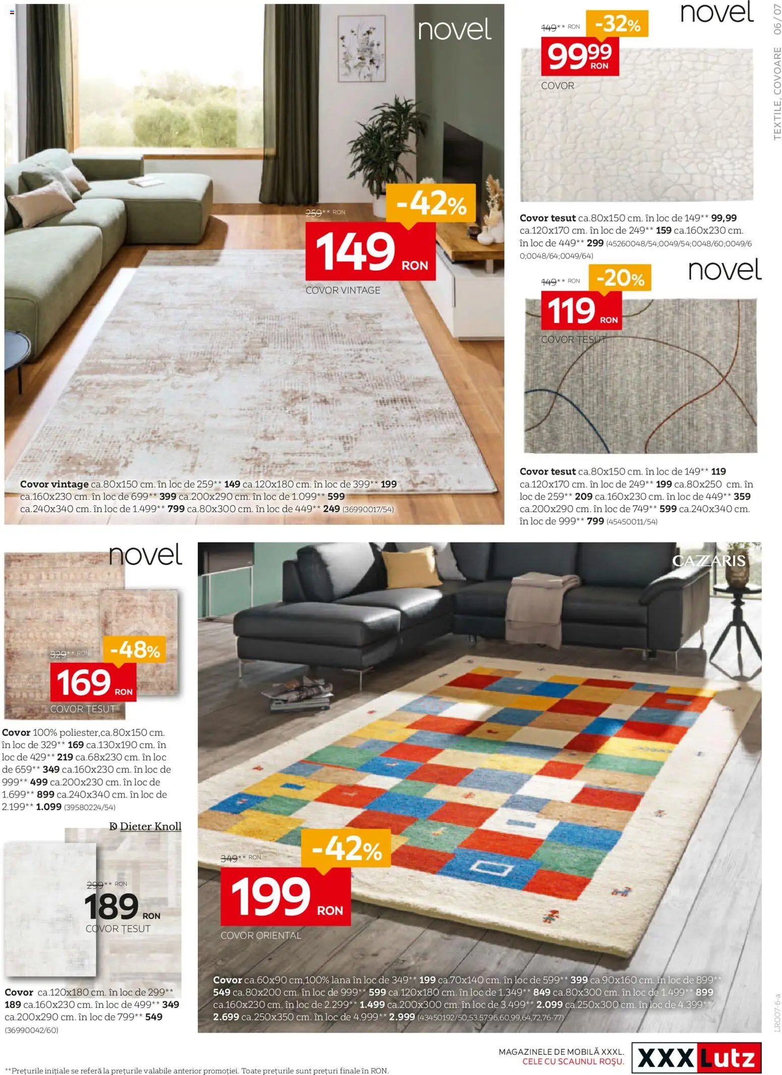 Noul catalog XXXLutz – valabil de la 29.06.2026 | Pagină: 7 | Produse: Covor