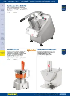 Metro angebote Gastro Non-Food Katalog ab 01.01.2026 gültig | Seite: 258 | Produkte: Eis, Wurst, Cutter
