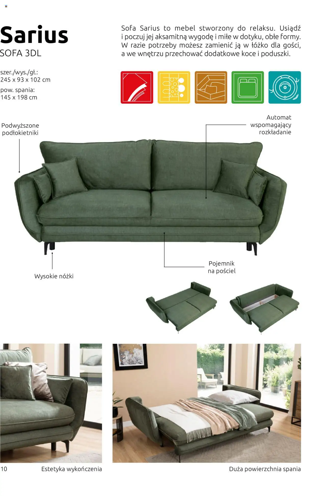 Black Red White Gazetka - Katalog mebli wypoczynkowych Batani od 31.05.2024 | Strona: 10 | Produkty: Pościel, Koce, Łóżko, Sofa