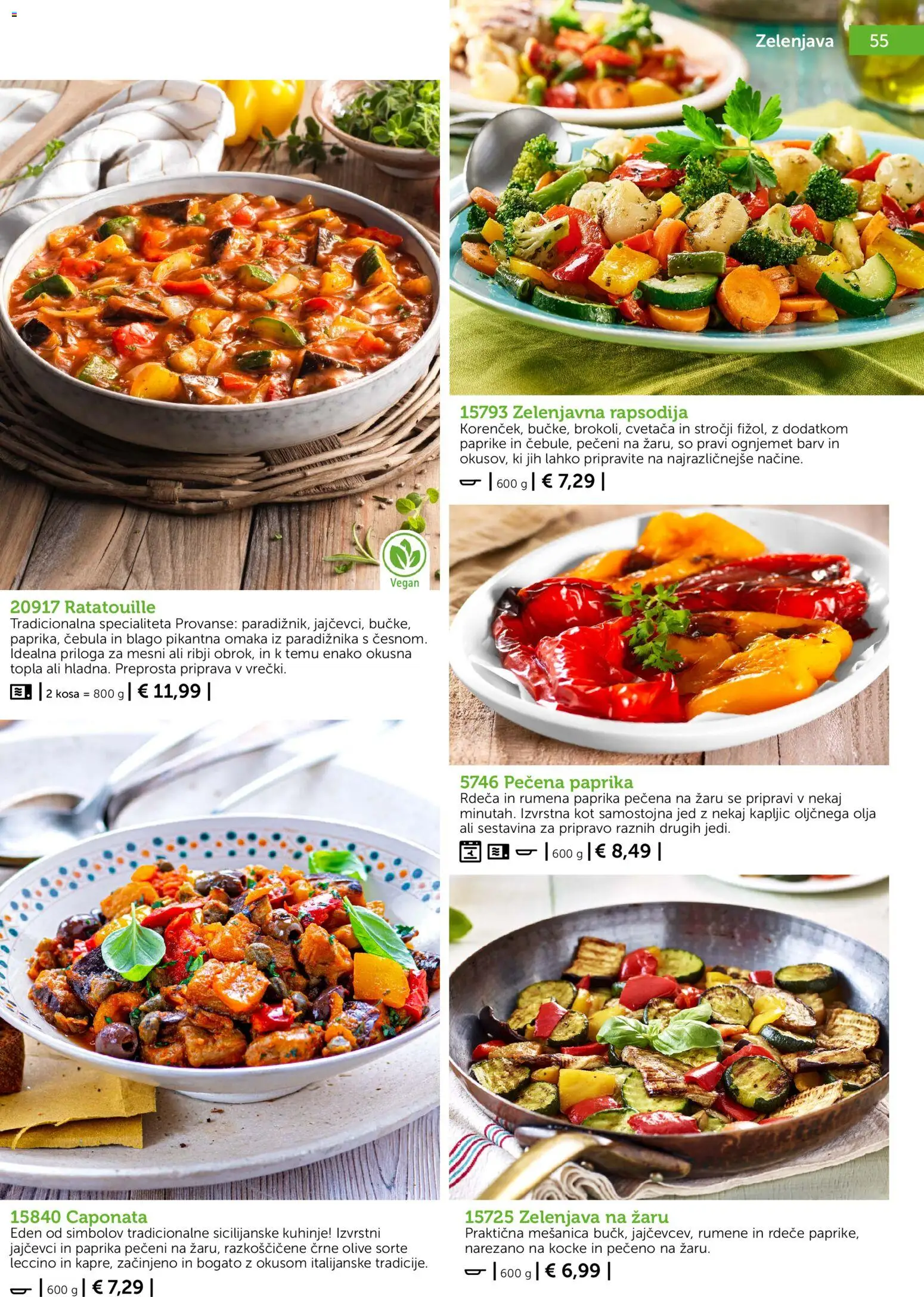 Novi Bofrost katalog ponudbe – veljaven od 01.10.2026 | Stran: 53 | Izdelki: Paprika, Cvetača, Olive, Cebula