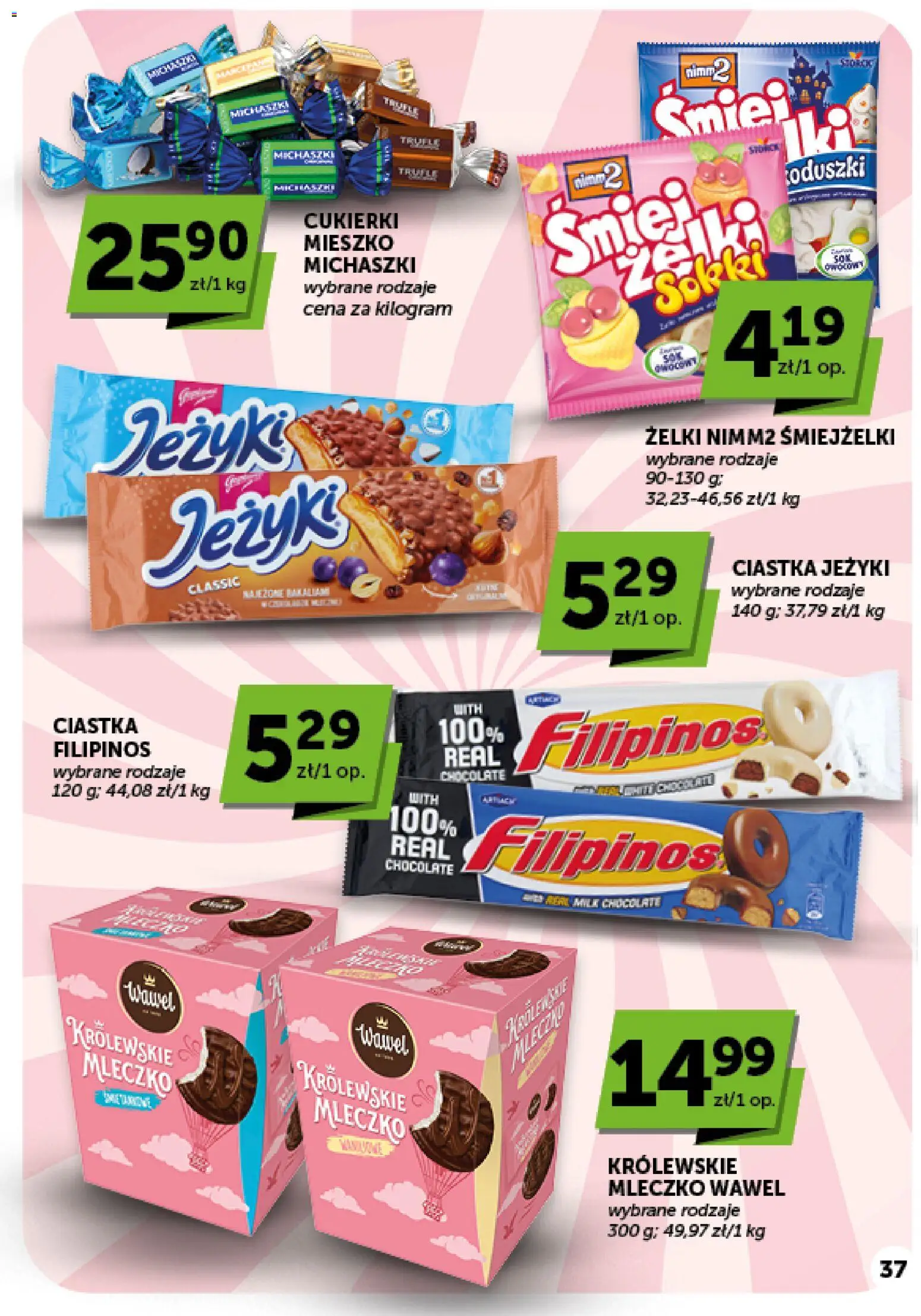 ABC gazetka od 01.10.2026 | Strona: 37 | Produkty: Królewskie Mleczko, Ser, Żelki, Ciastka