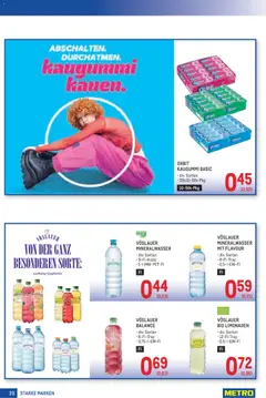 Metro angebote Starke Marken ab 17.09.2026 gültig | Seite: 20 | Produkte: Kaugummi, Mineralwasser
