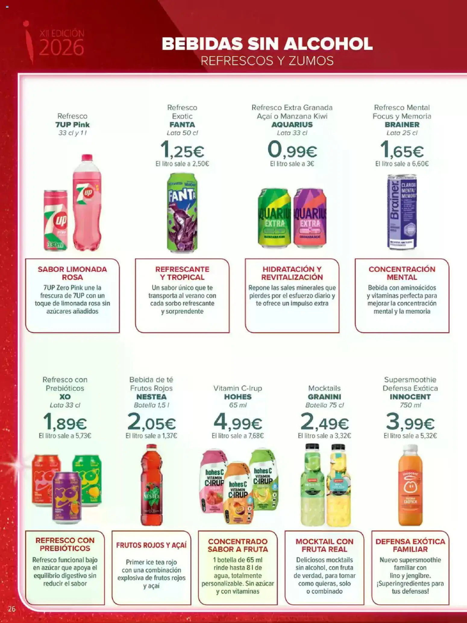Carrefour Innovación │ válido desde el 05.05.2026 | Página: 26 | Productos: Kiwi, Manzana, Té, Limonada