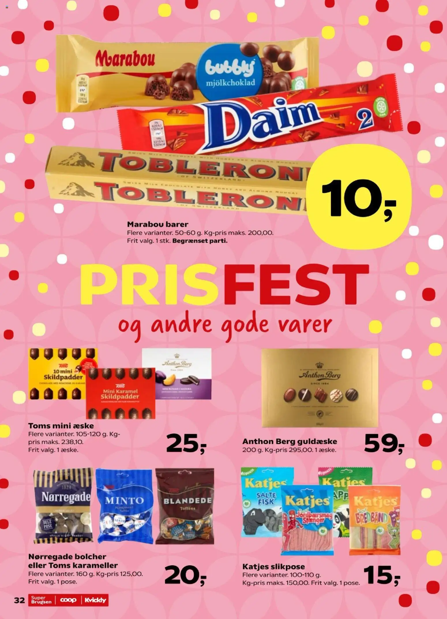Kvickly tilbudsavis – gyldig fra 07/08/2026 | Side: 36 | Produkter: Chokolade, Fisk, Karameller