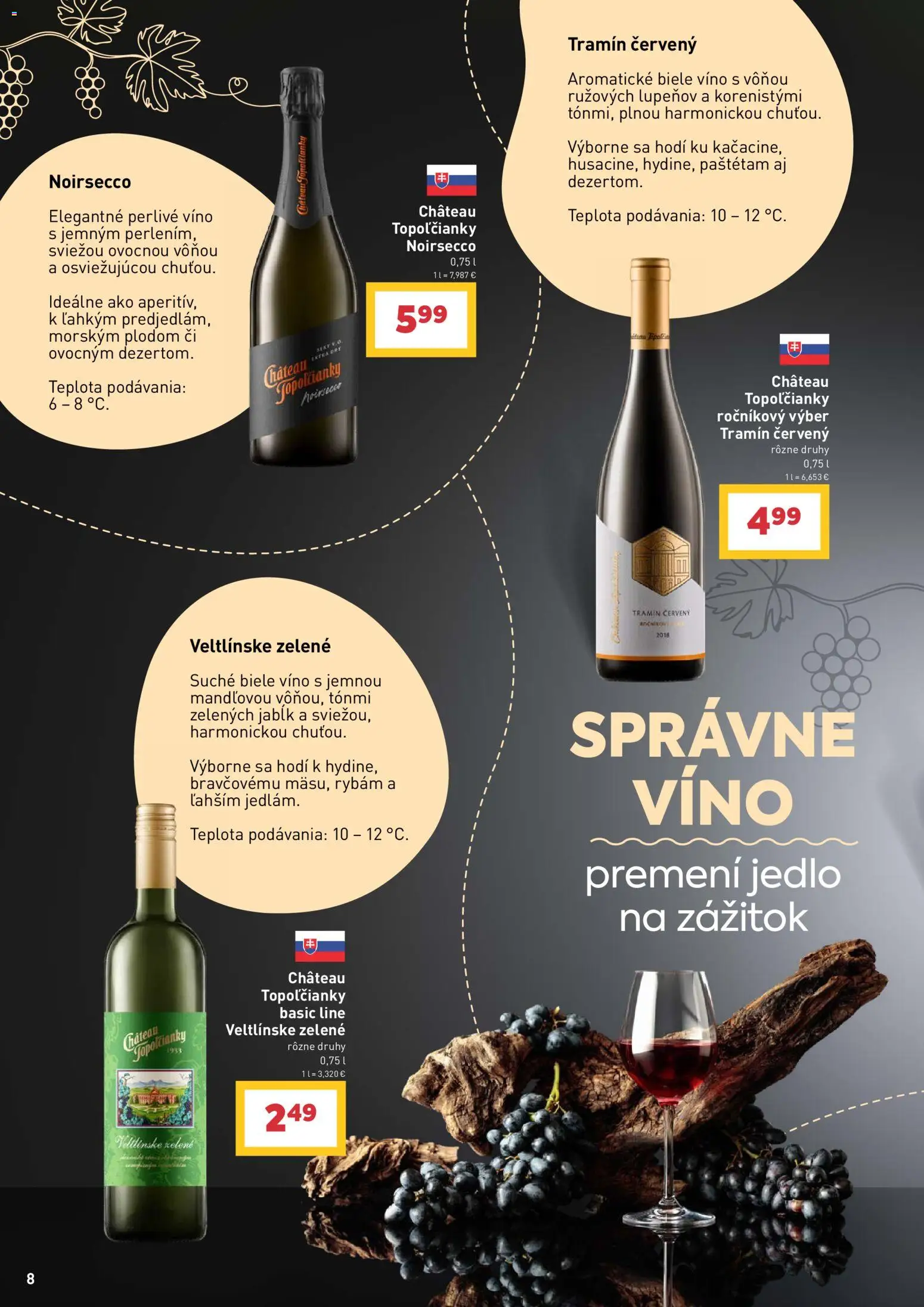 Nové Billa akcie – leták je platný od 09.09.2026 | Strana: 8 | Produkty: Biele víno, Víno, Perlivé víno