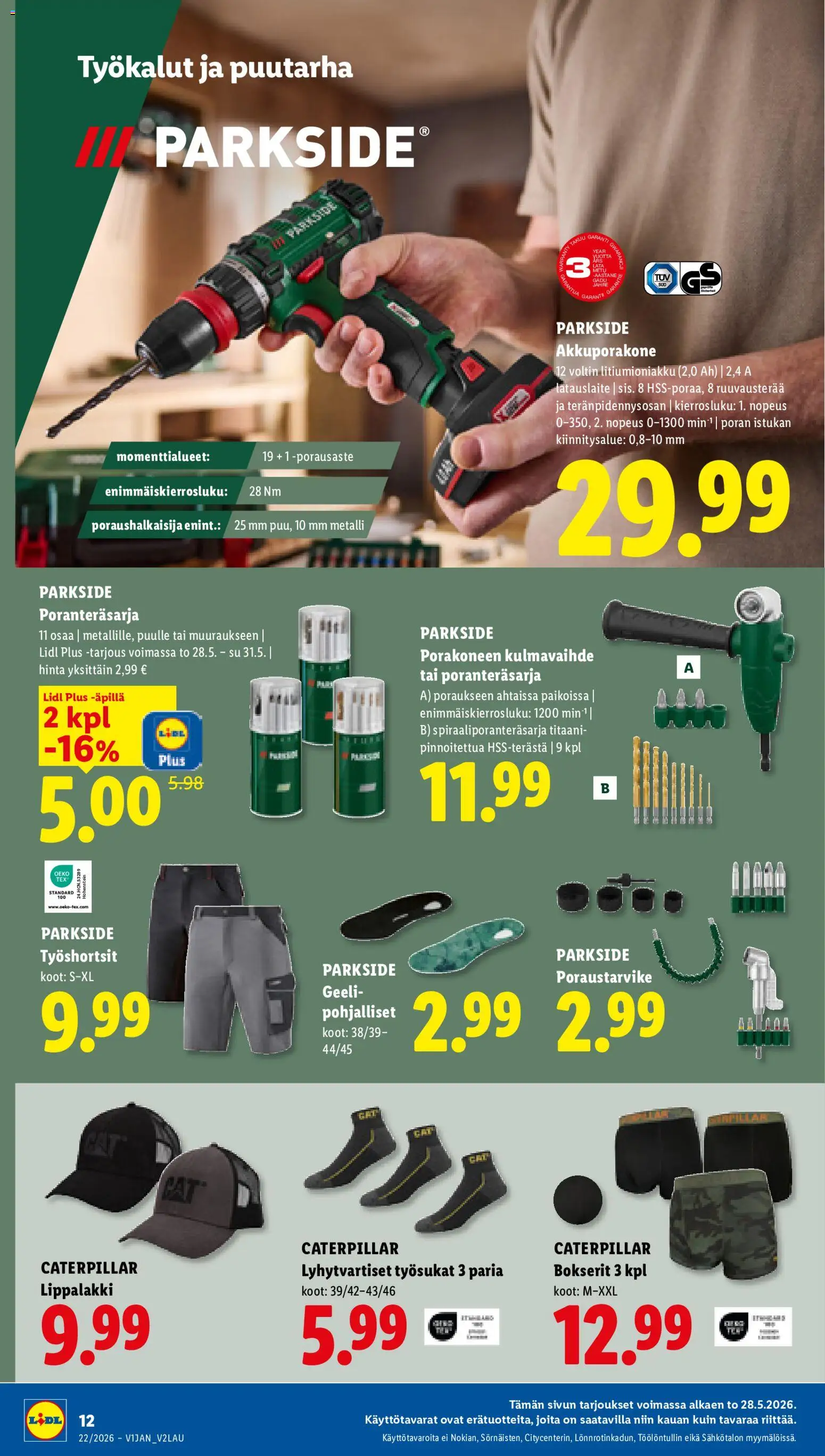 Lidl tarjoukset - Tampere – voimassa 28.05.2026 alkaen | Sivu: 14 | Tuotteet: Bokserit