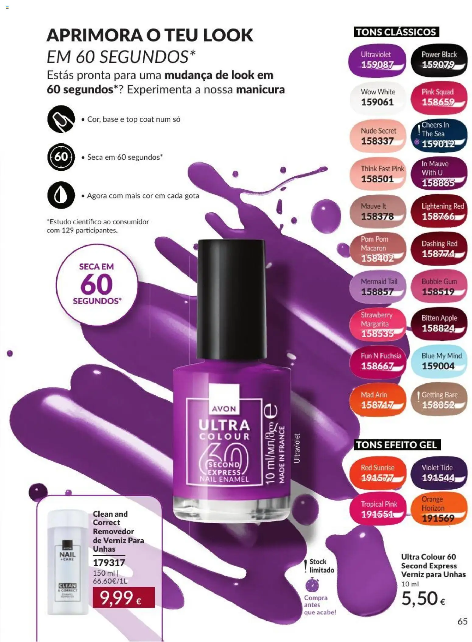 Catálogo Avon Campanha 9 │ válido de 01/09/2026 | Página: 65 | Produtos: Top, Base, Verniz