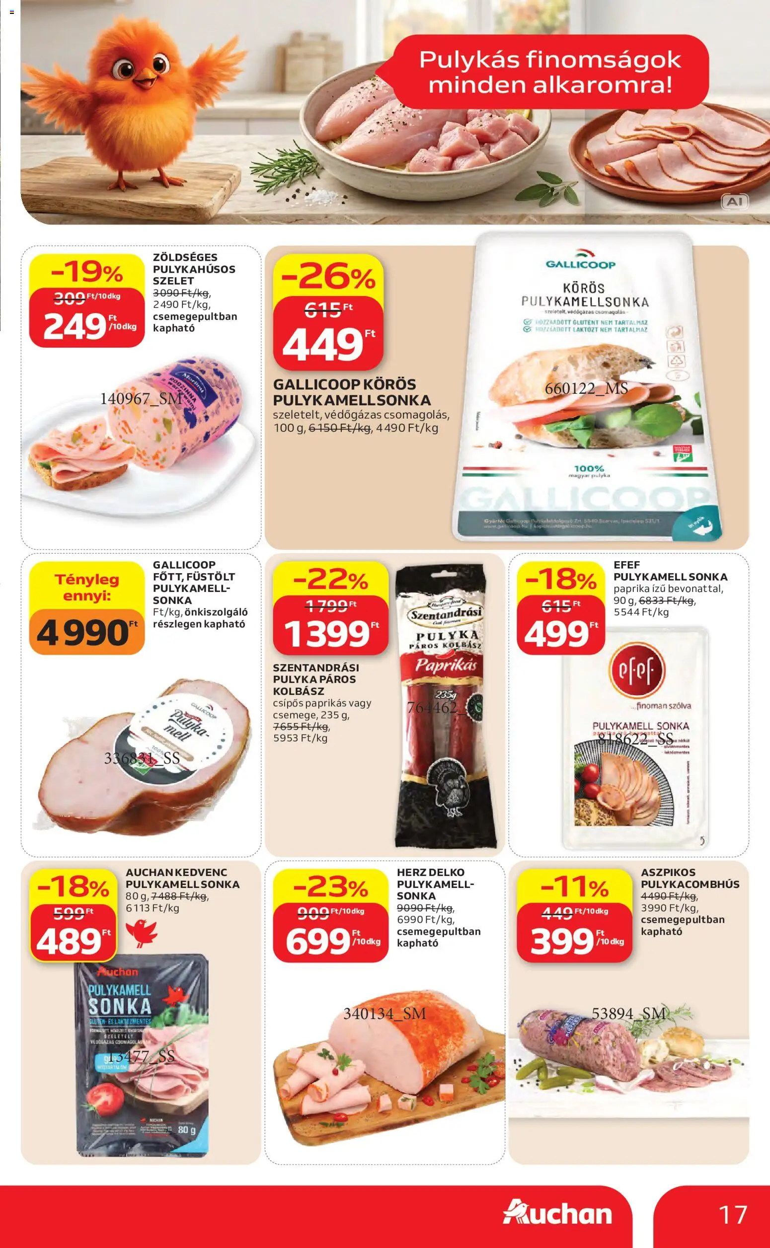Auchan akciós ujság - amely érvényes a következő dátumtól: 2026.10.08. | Oldal: 17