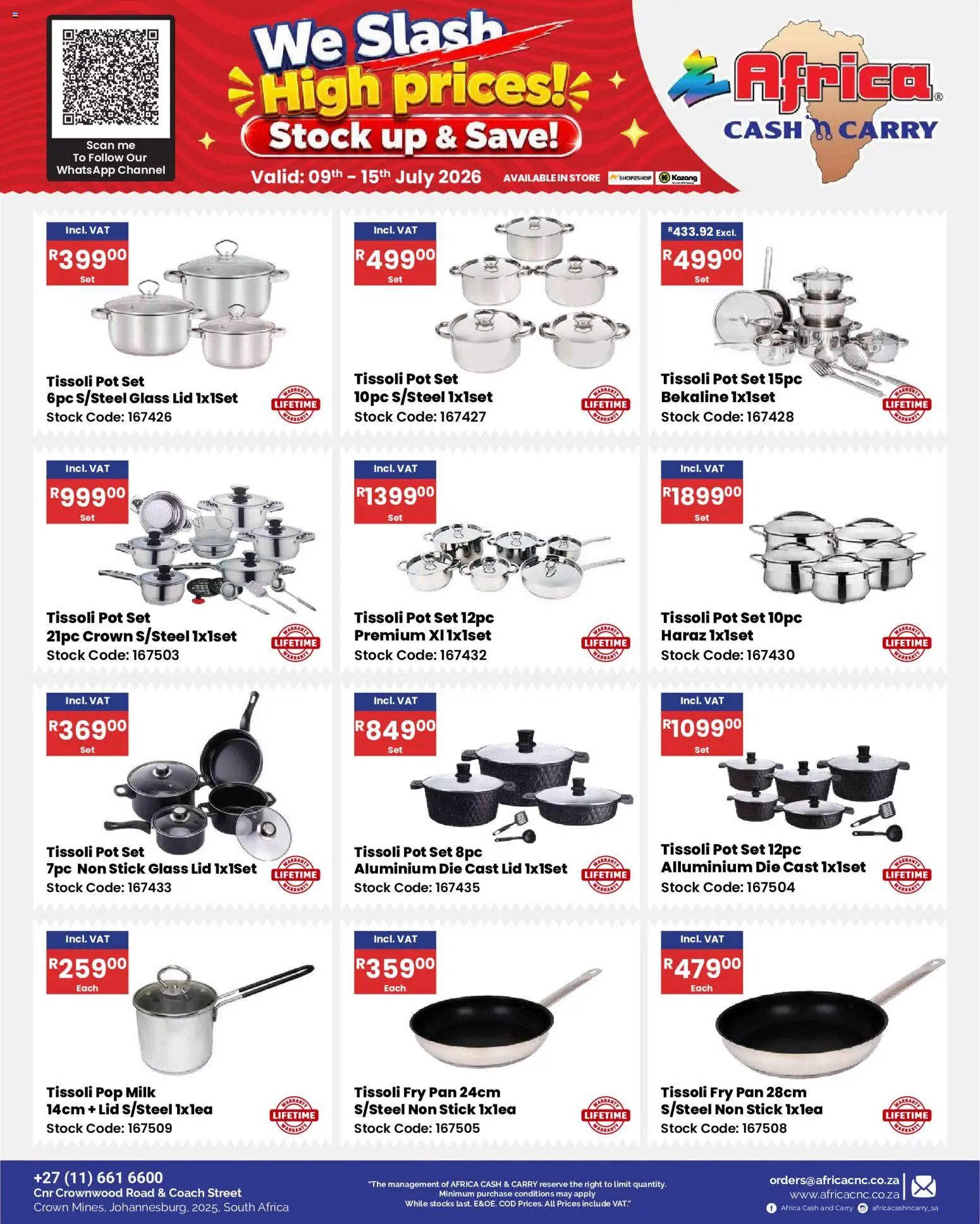 New Africa Cash & Carry catalogue – valid from 09/07/2026 | Page: 42 | Products: Milk, Stock