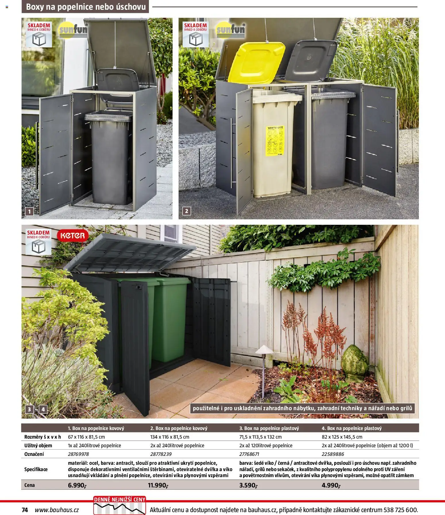 Bauhaus katalog Ploty a zahradní domky od 11.03.2026 | Strana: 74 | Produkty: Box, Nářadí