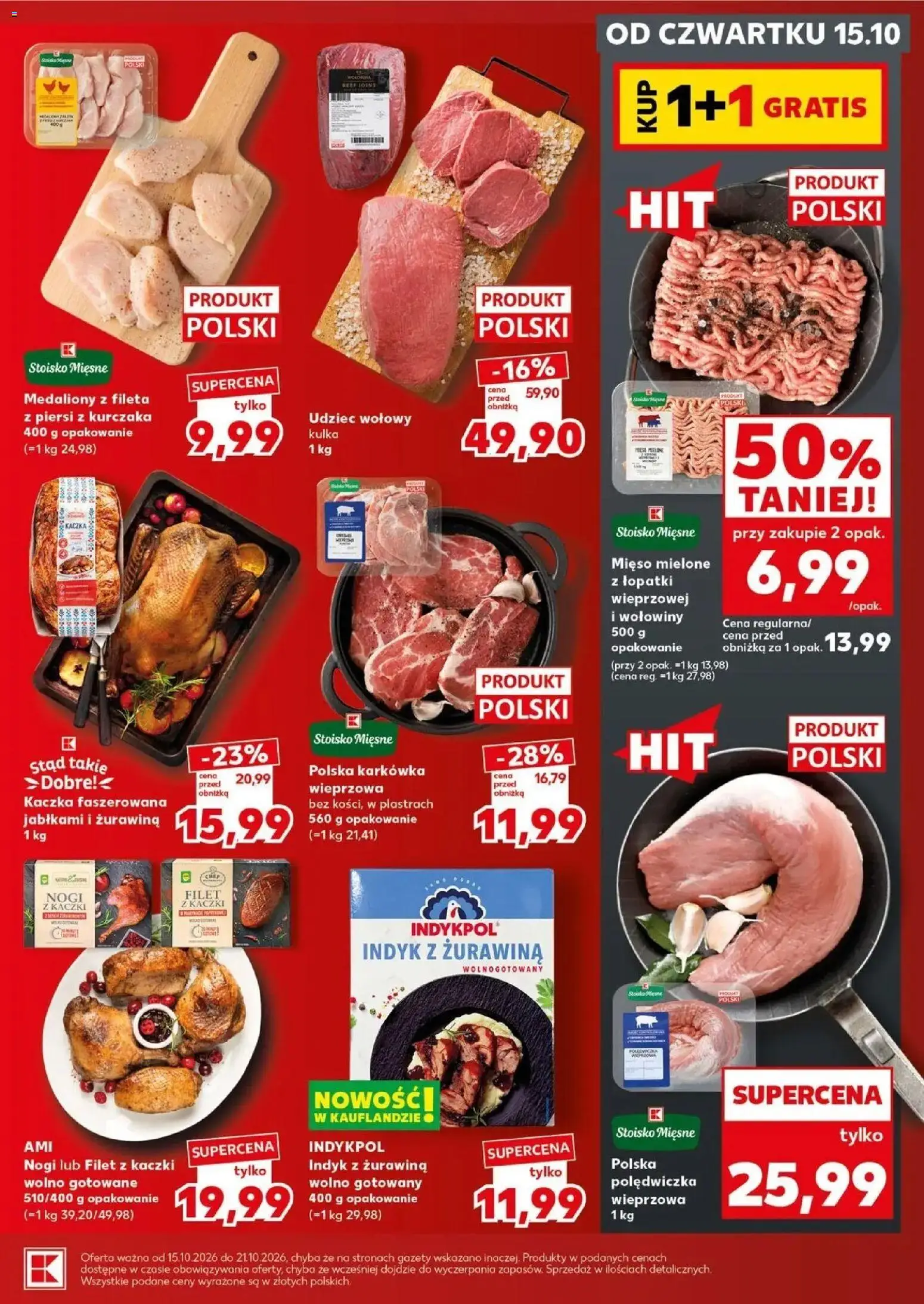 Kaufland gazetka - Mocny start od 19.10.2026 - od jutra PDF | Strona: 21 | Produkty: Piersi z kurczaka, Mięso mielone, Gazety, Filet