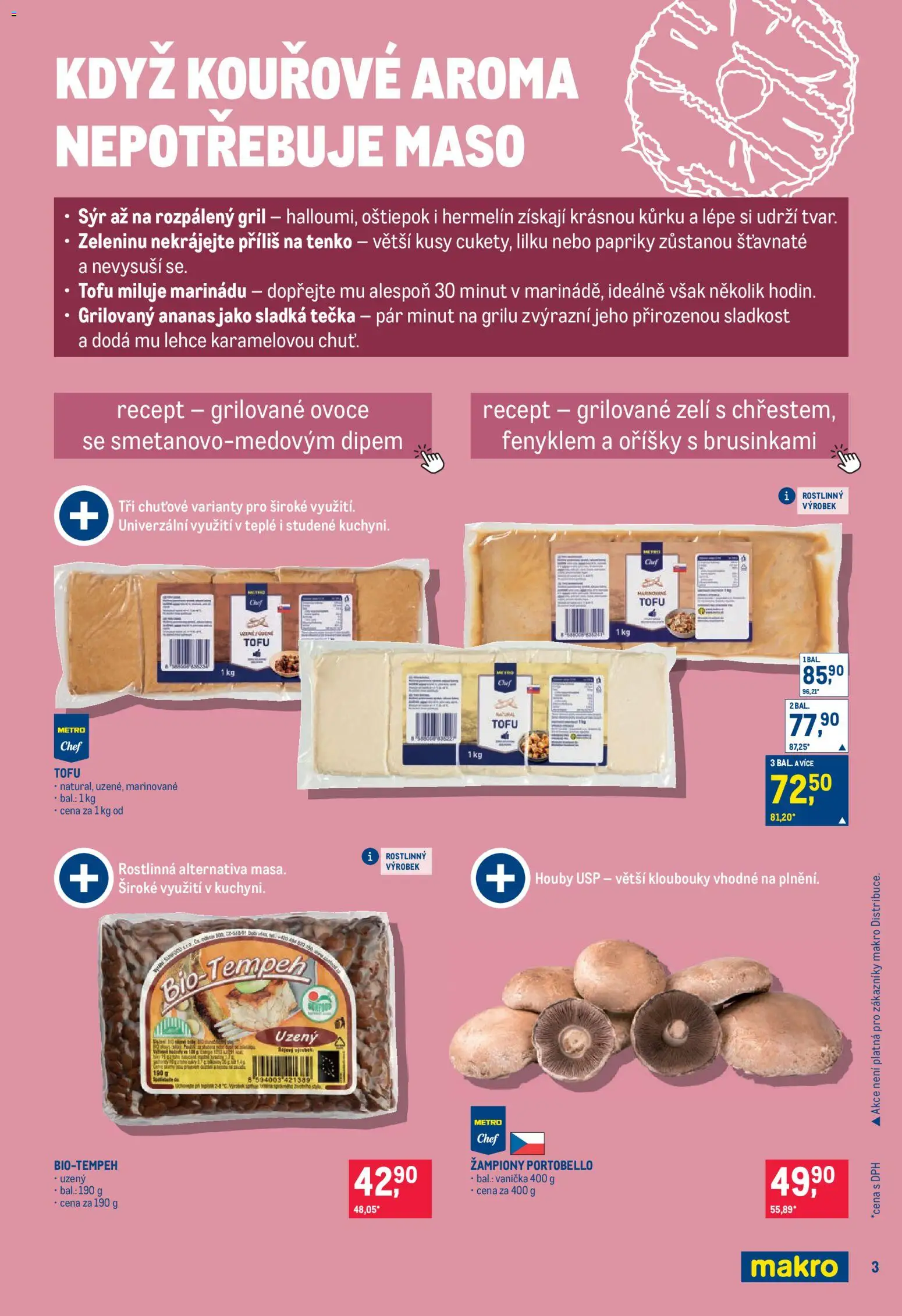Makro leták - Pro milovníky jídla od 29.07.2026 | Strana: 3 | Produkty: Zelí, Hermelín, Oříšky, Gril