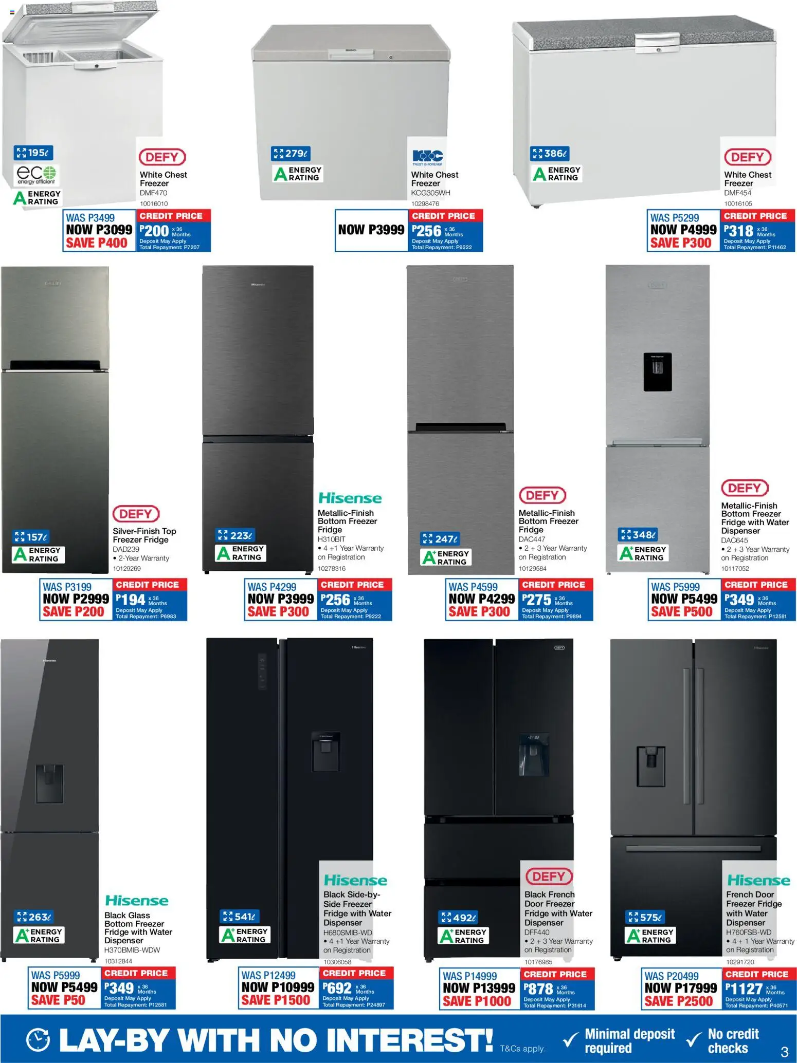 New OK Furniture catalogue – valid from 18.05.2026 | Page: 3 | Products: Freezer, Freezer fridge, Fridge, Water
