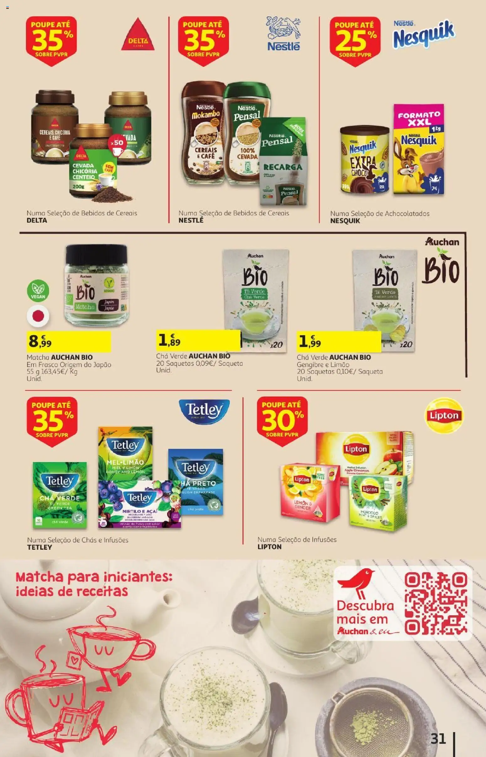 Auchan folheto Preços redondos │ válido de 07/10/2026 | Página: 31 | Produtos: Bebidas, Gengibre, Frutas, Chá