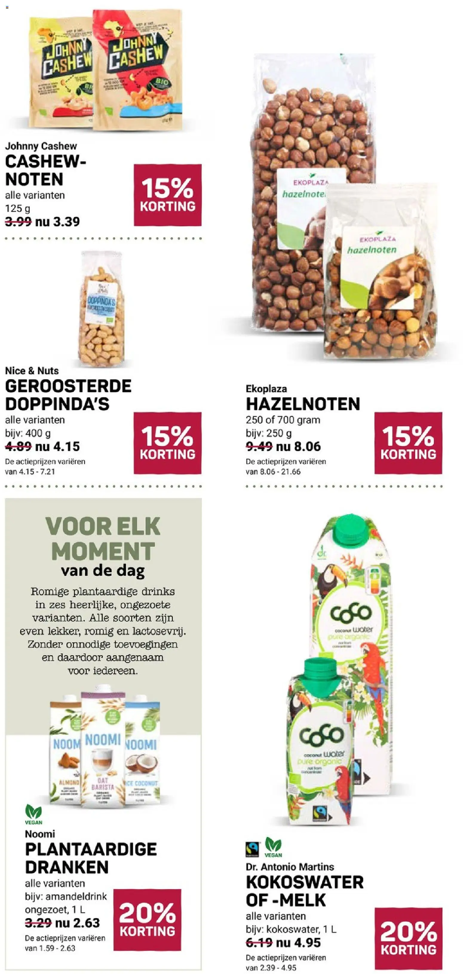 {H1} | Pagina: 8 | Producten: Melk, Noten, Nice
