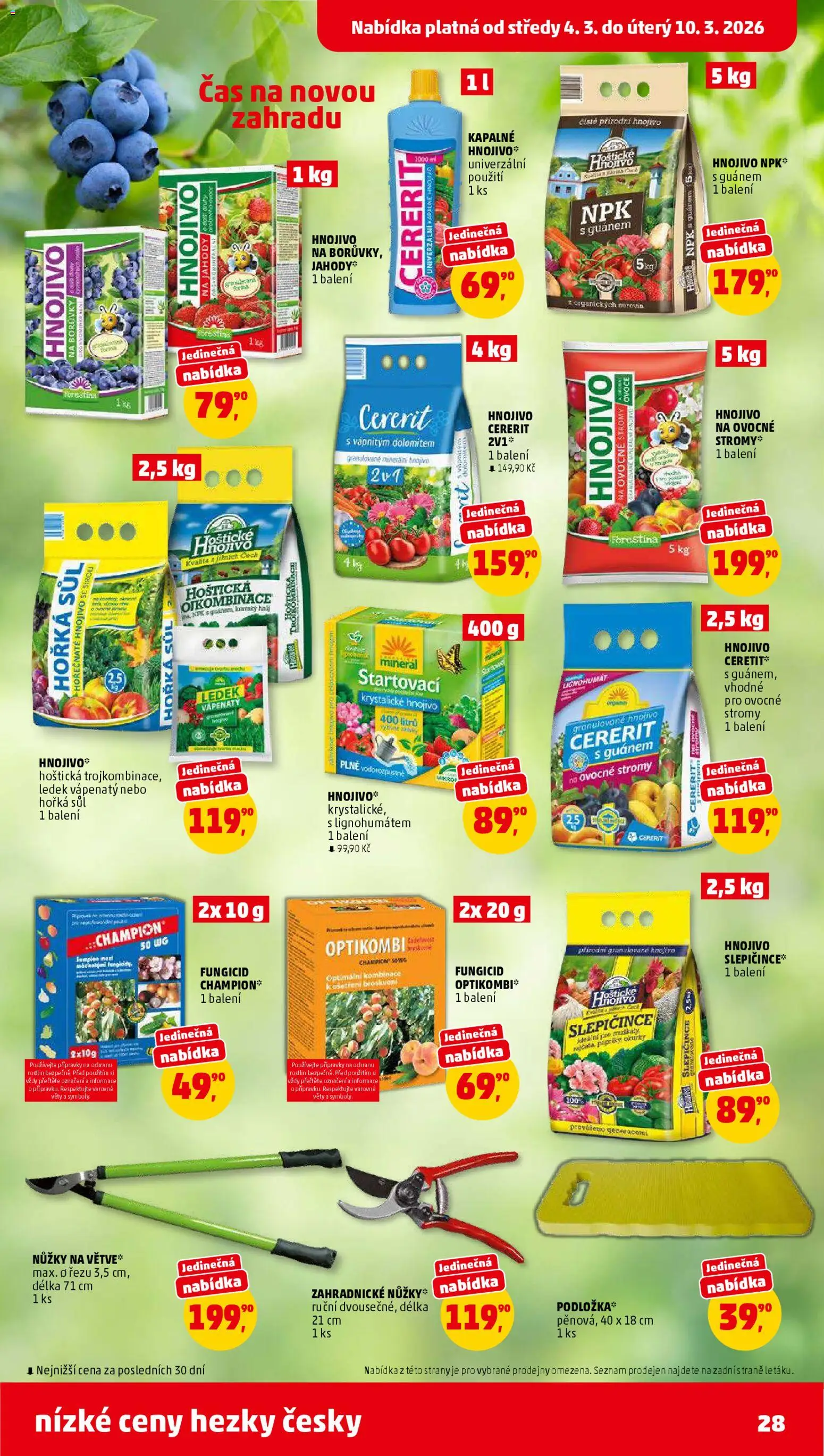 Penny Market leták od 04.03.2026 | Strana: 28 | Produkty: Nůžky, Jahody, Borůvky, Nůžky na větve