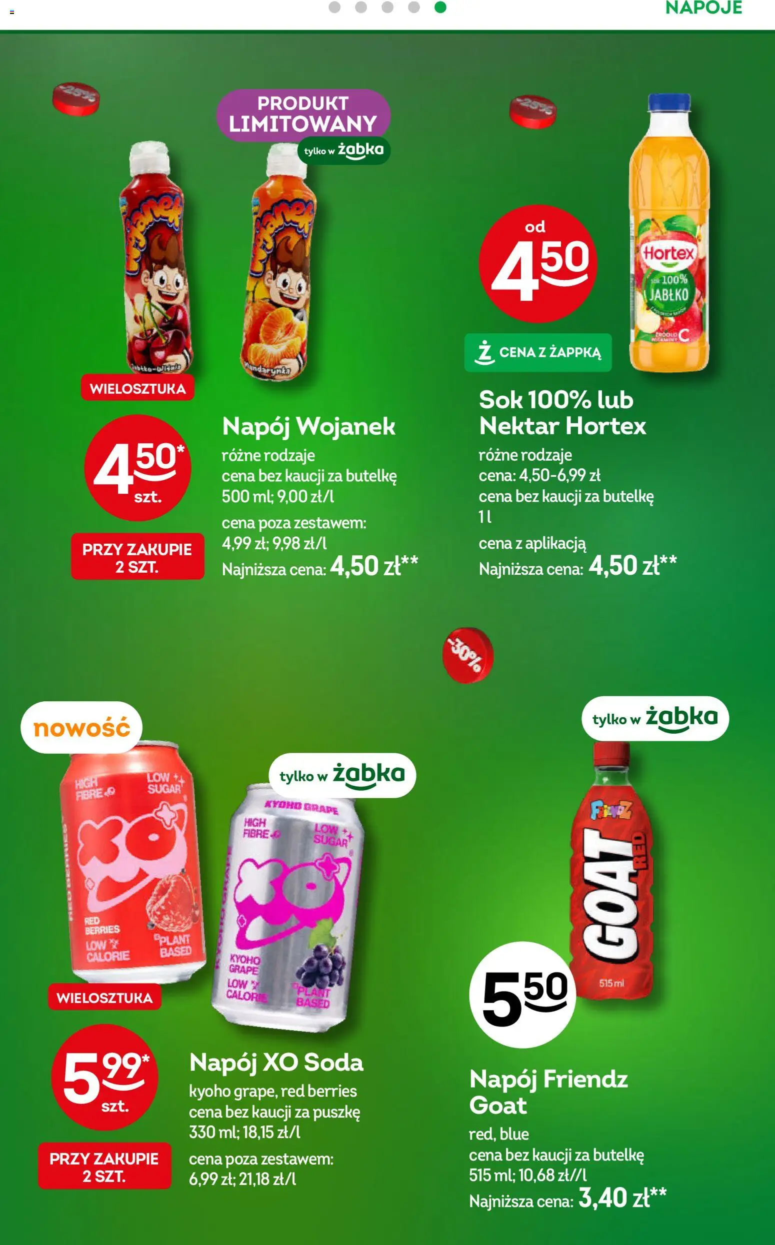 Żabka gazetka od 10.08.2026 | Strona: 27 | Produkty: Napoje, Sok