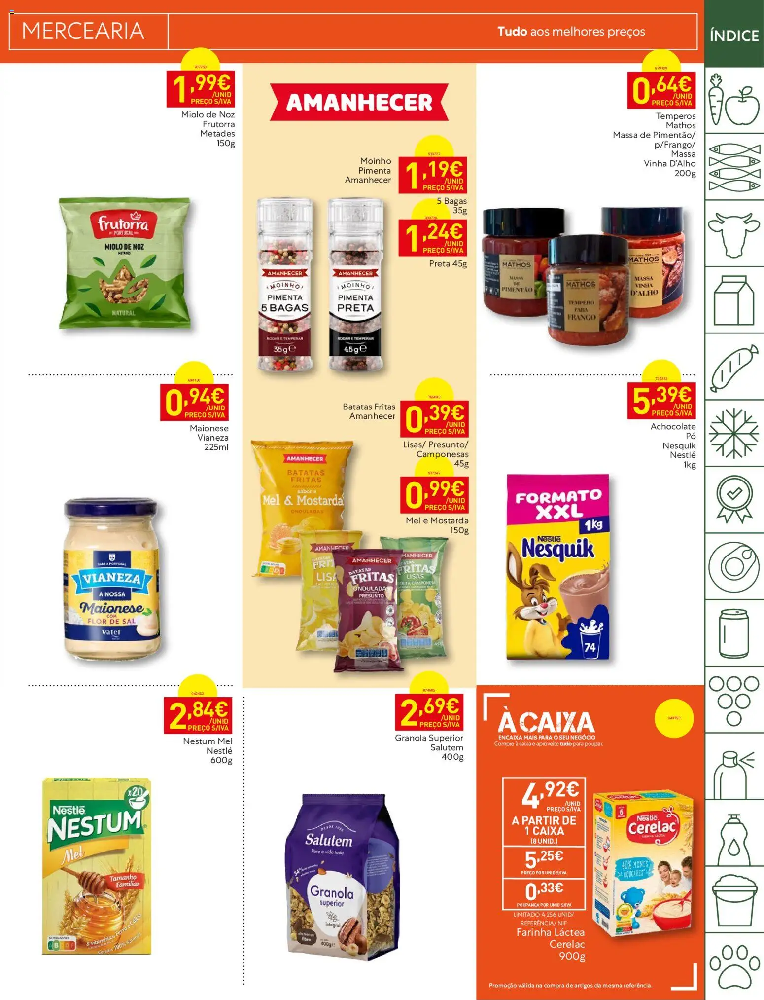 Recheio folheto │ válido de 26.05.2026 | Página: 21 | Produtos: Granola, Nestlé, Massa, Batatas fritas