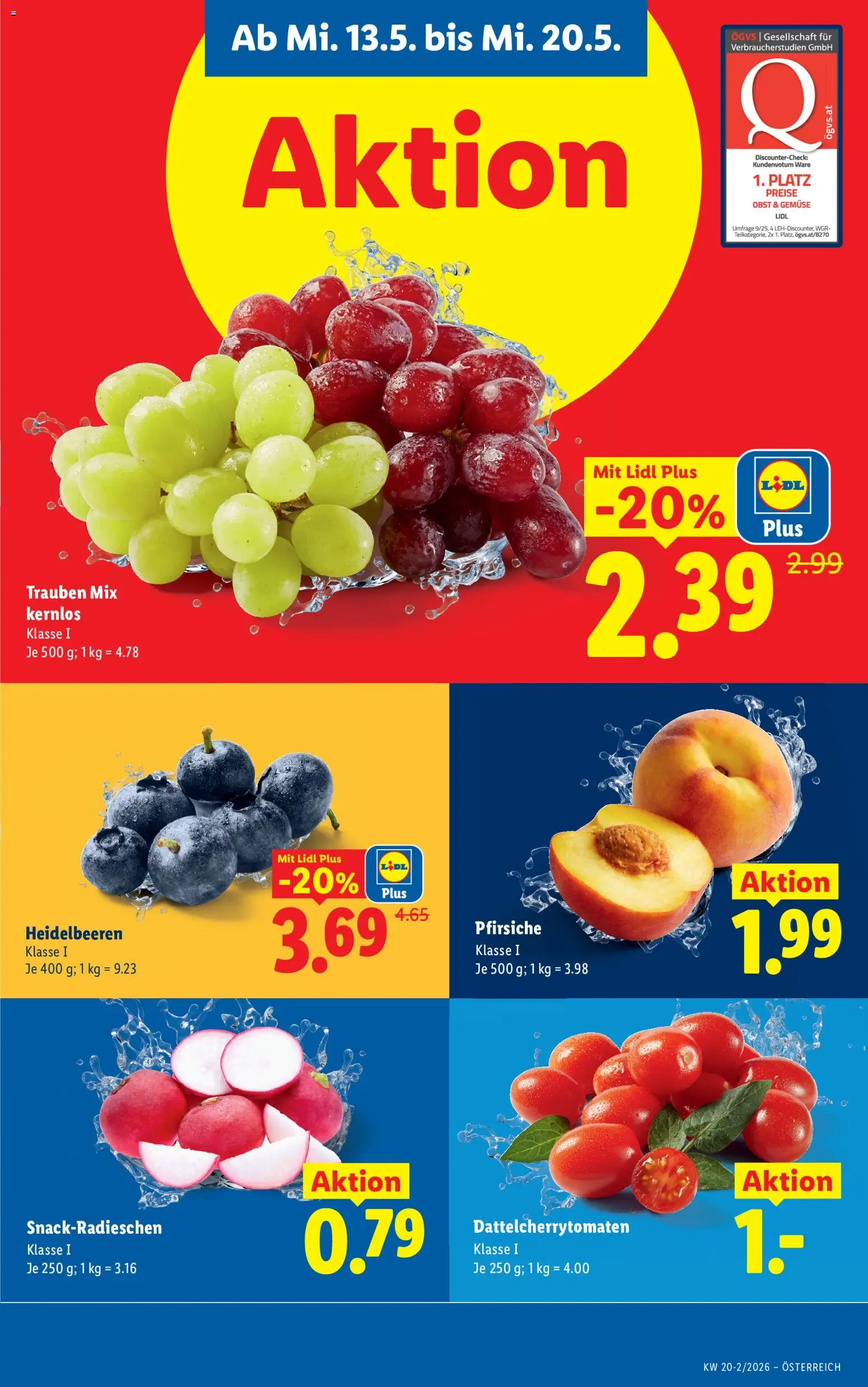 Lidl Flugblatt - Eisenstadt, Ebenfurth, Mattersburg gültig ab 13.05.2026 | Seite: 5 | Produkte: Gemüse, Obst