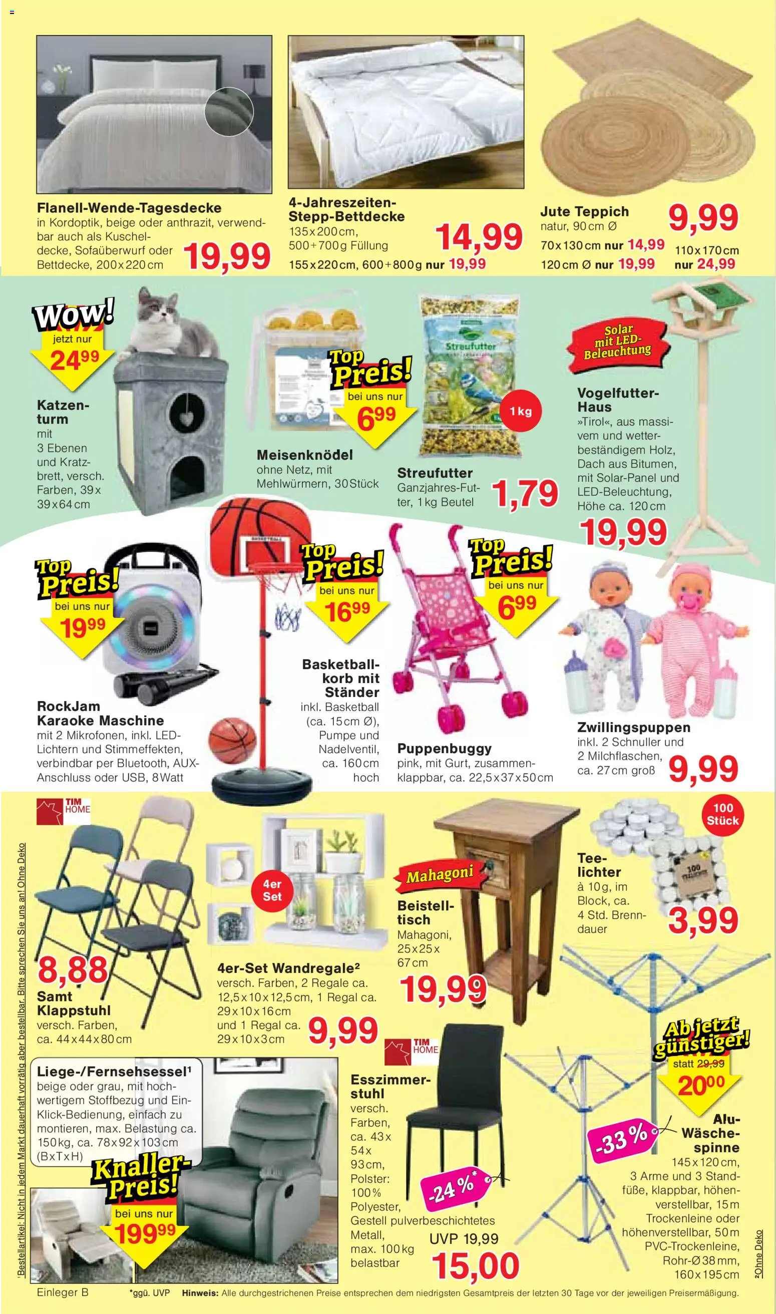 Wiglo Wunderland Prospekt – gültig ab 31.08.2026 | Seite: 6 | Produkte: Stuhl, Teppich, Basketball, Tee