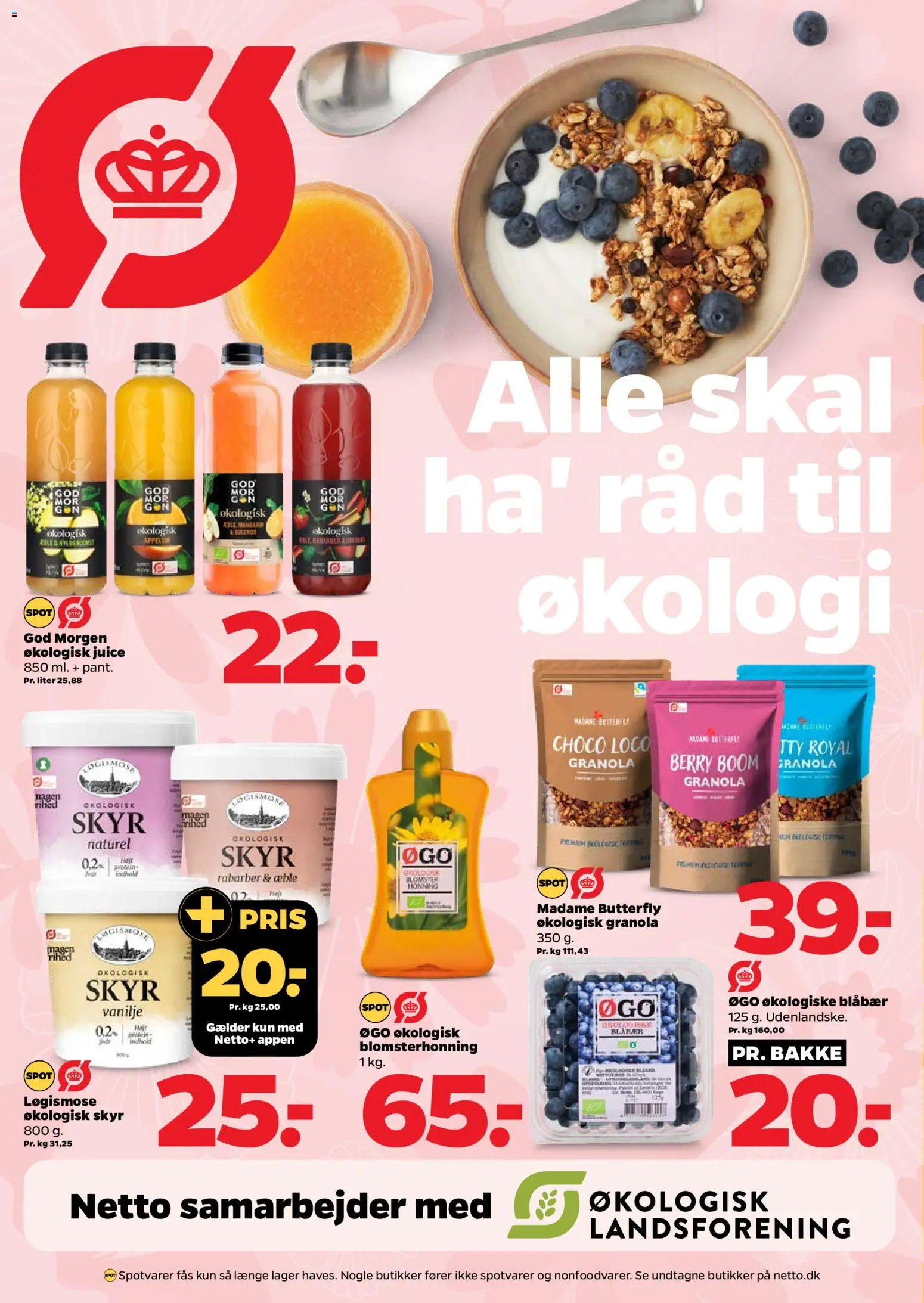 Netto tilbudsavis – gyldig fra 18/07/2026 | Side: 9 | Produkter: Blåbær, Rabarber, Honning, Vanilje