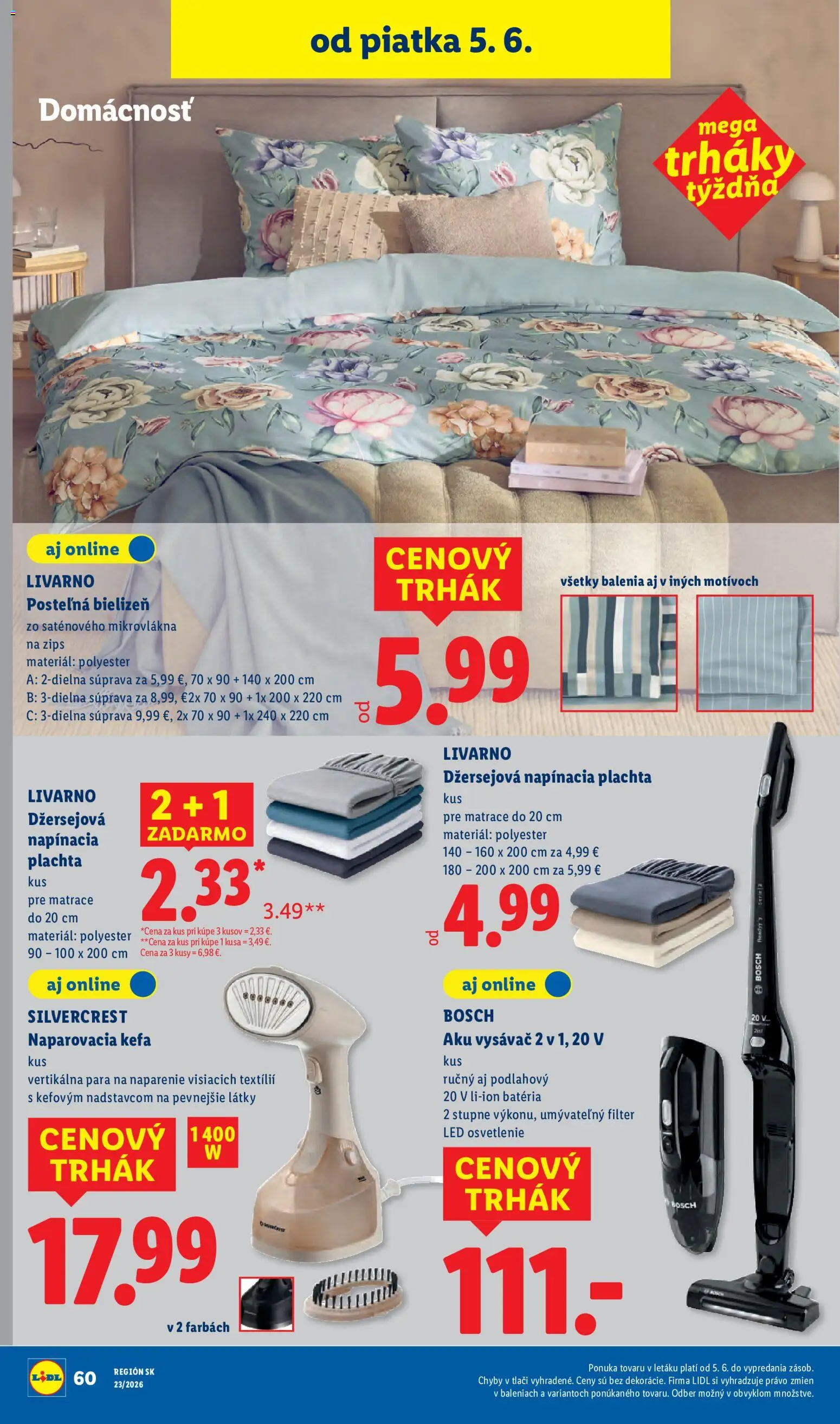 Nové Lidl akcie – leták je platný od 01.06.2026 | Strana: 90 | Produkty: Matrace, Plachta, Led osvetlenie, Osvetlenie