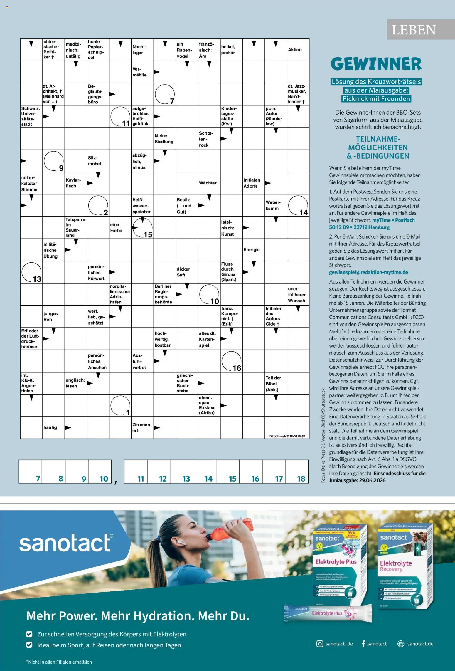 Combi myTime Juni 2026 – gültig ab 01.06.2026 | Seite: 77 | Produkte: Berliner, Wasser, Rock, Zitronen